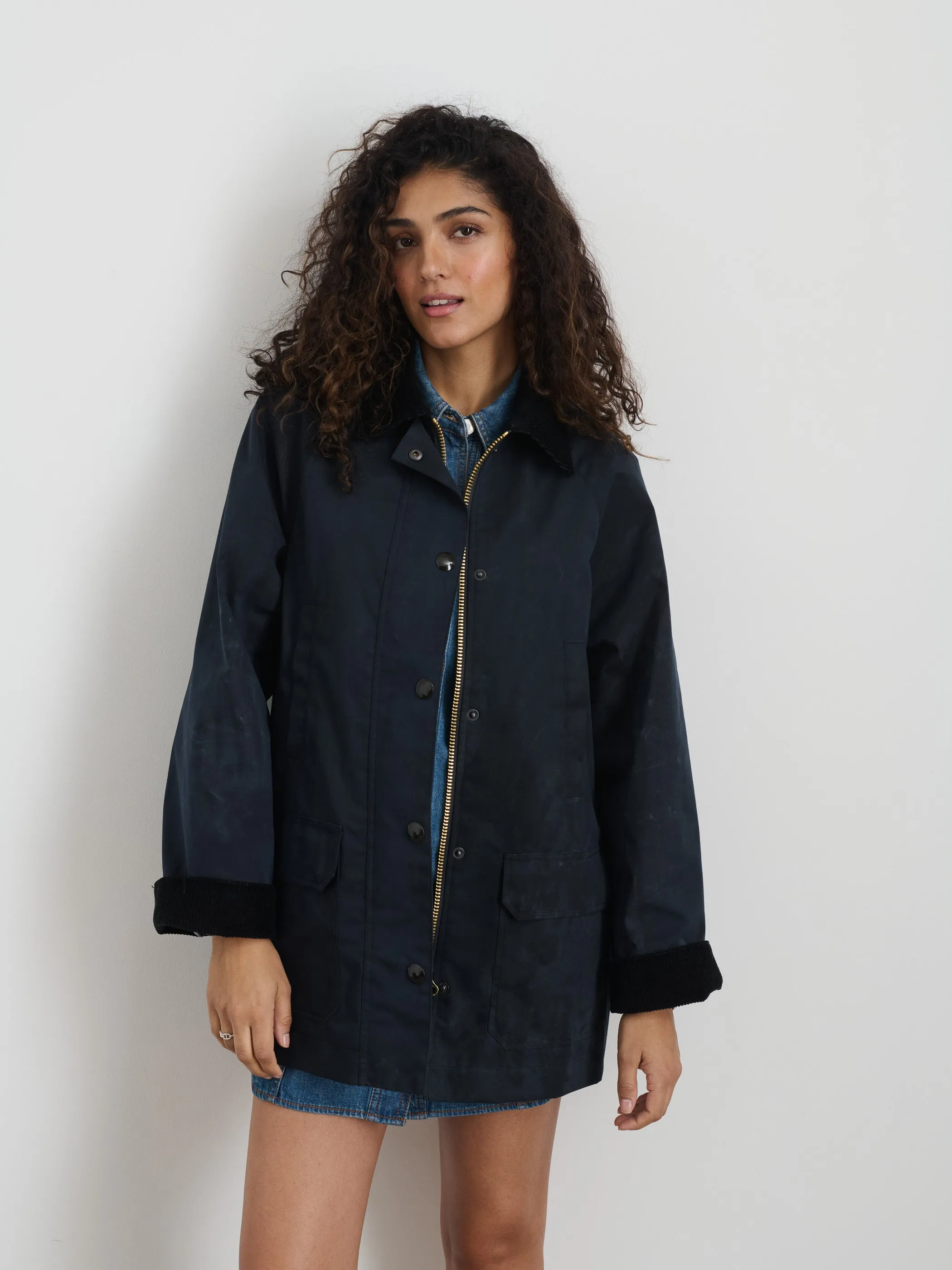 Chiltern Street Jacket In Waxed Cotton sold by Alex Mill product image thumbnail 3