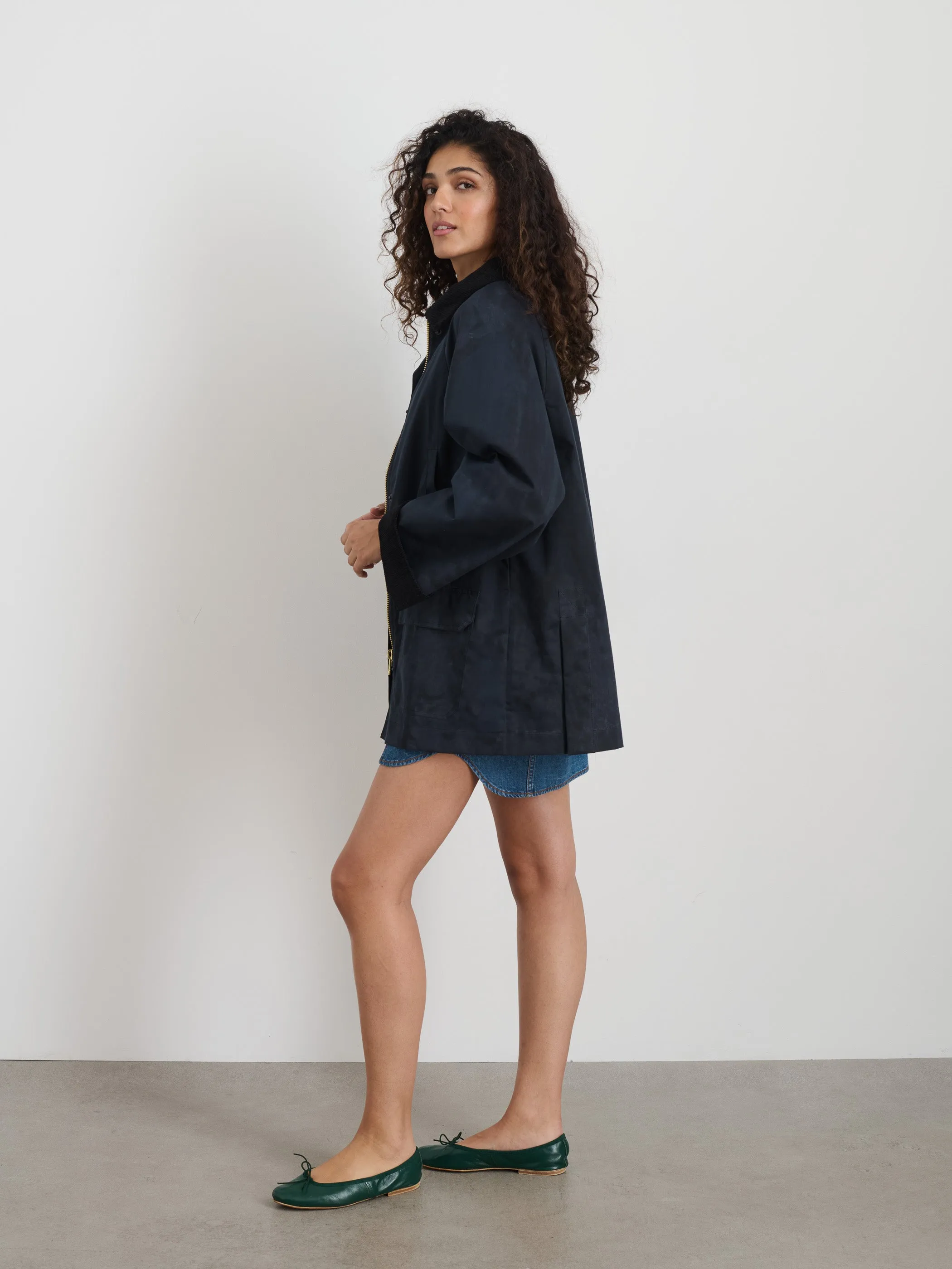 Chiltern Street Jacket In Waxed Cotton sold by Alex Mill product image thumbnail 4