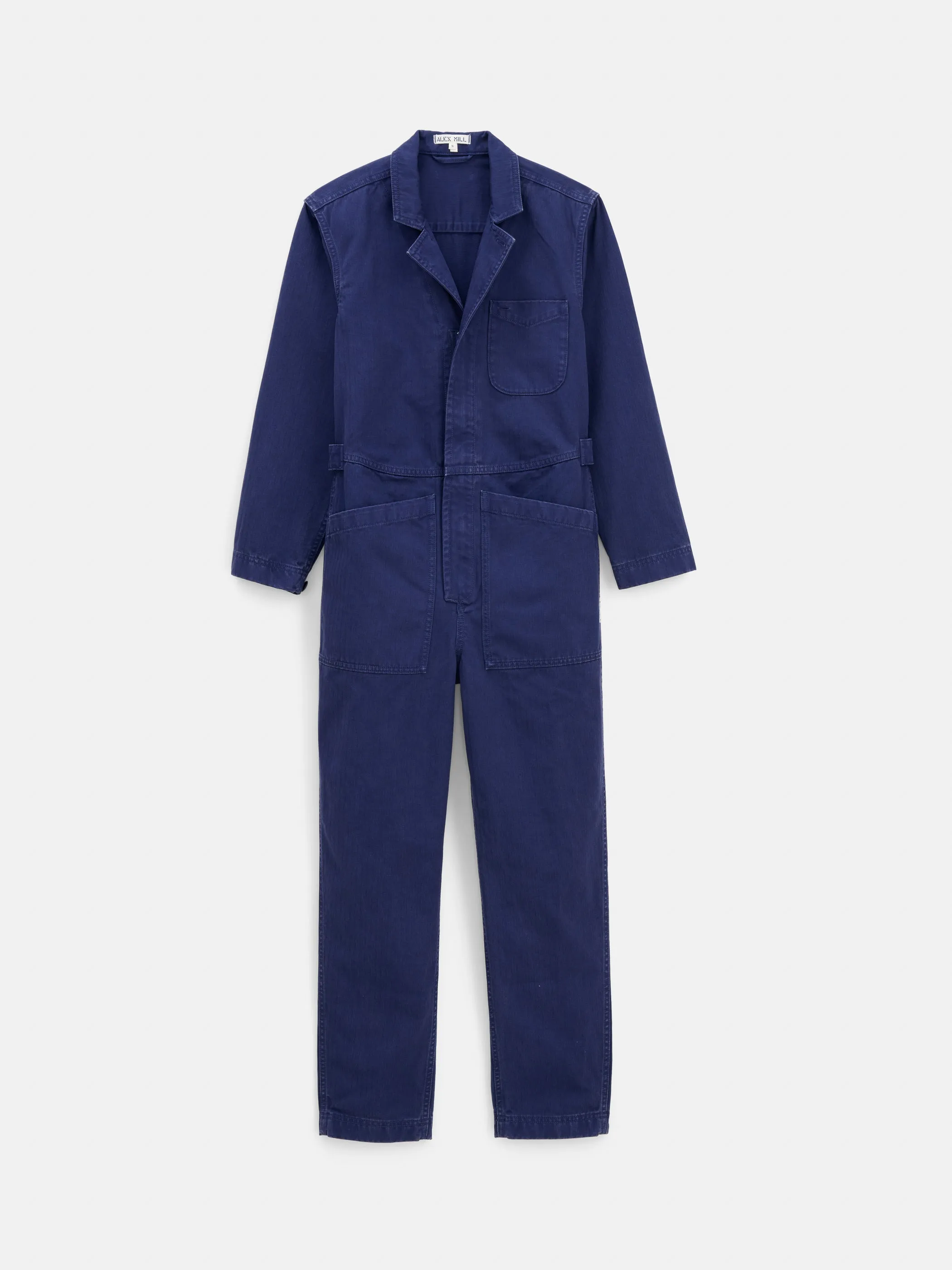 Standard Zip Jumpsuit in Herringbone sold by Alex Mill