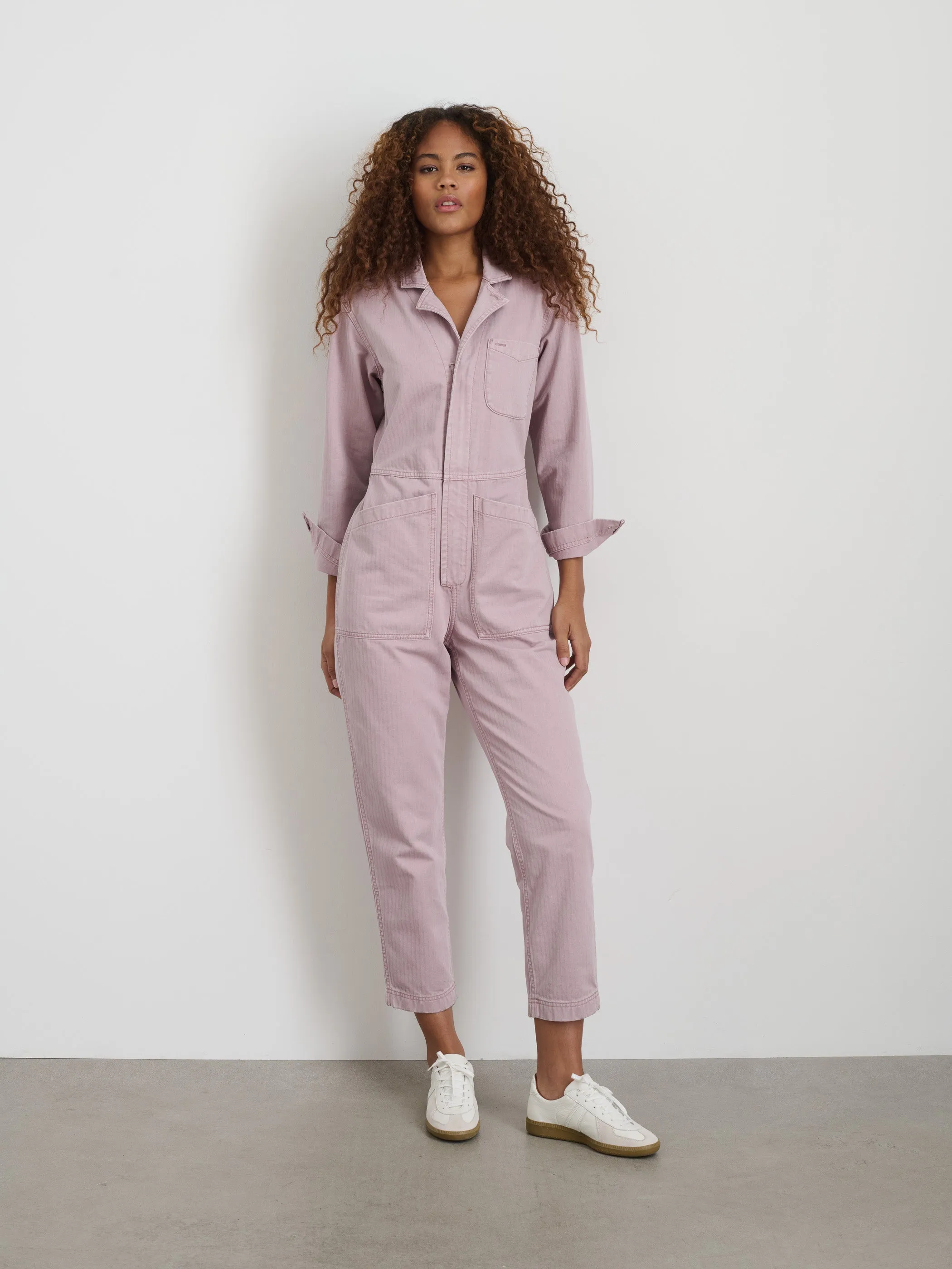 Standard Zip Jumpsuit in Herringbone sold by Alex Mill product image thumbnail 2