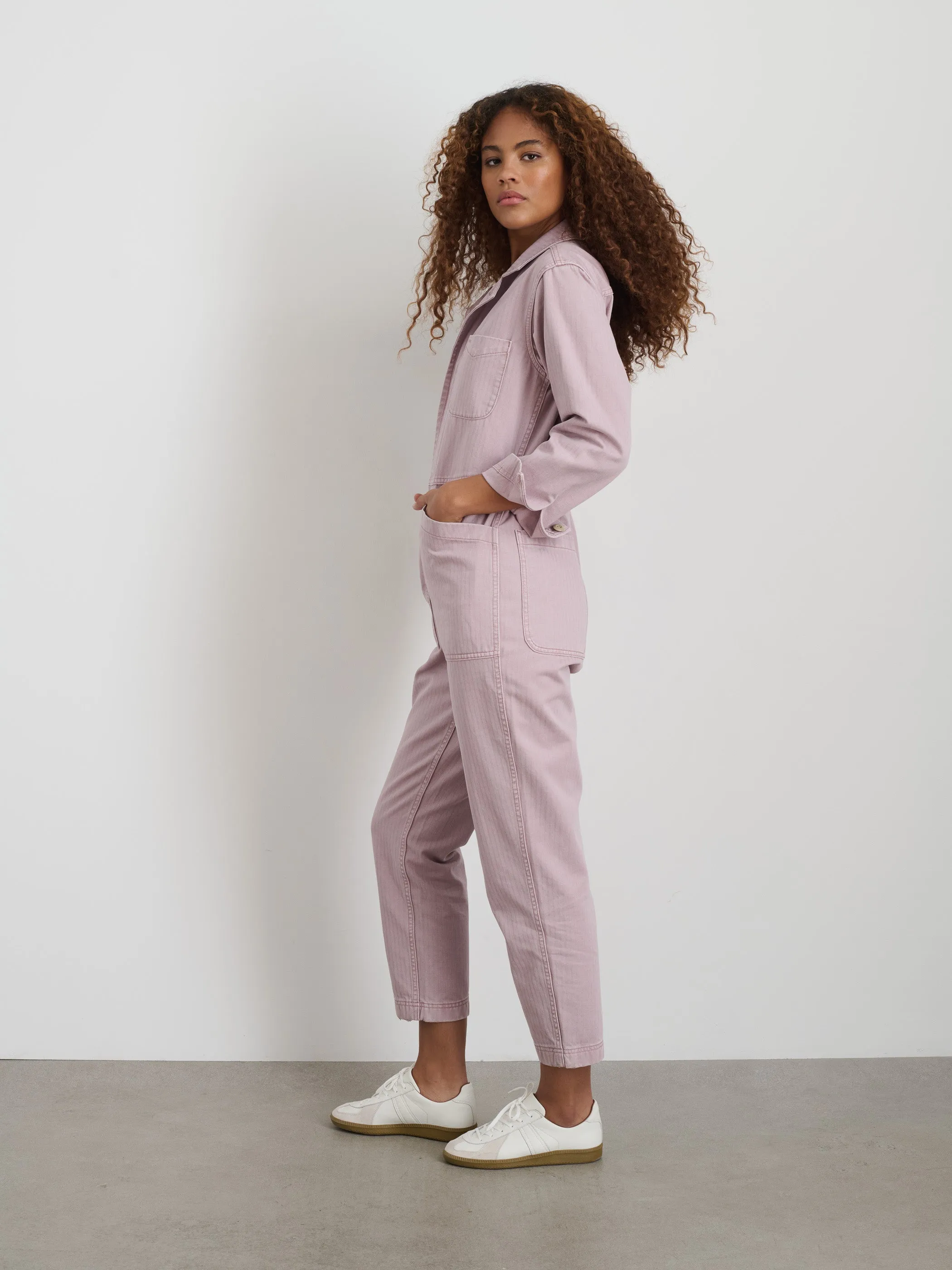 Standard Zip Jumpsuit in Herringbone sold by Alex Mill product image thumbnail 4
