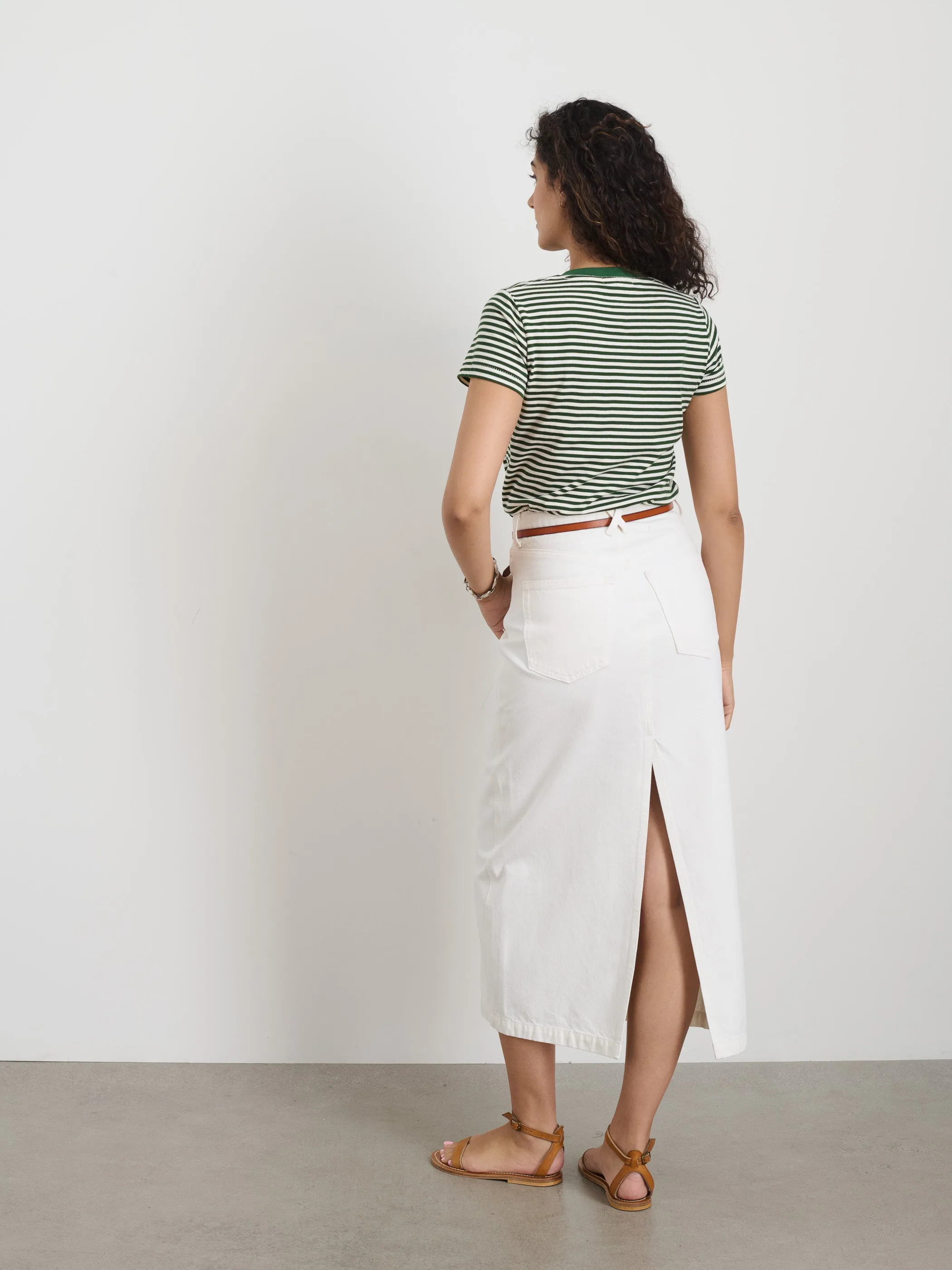 Prospect Tee in Stripe sold by Alex Mill product image thumbnail 5