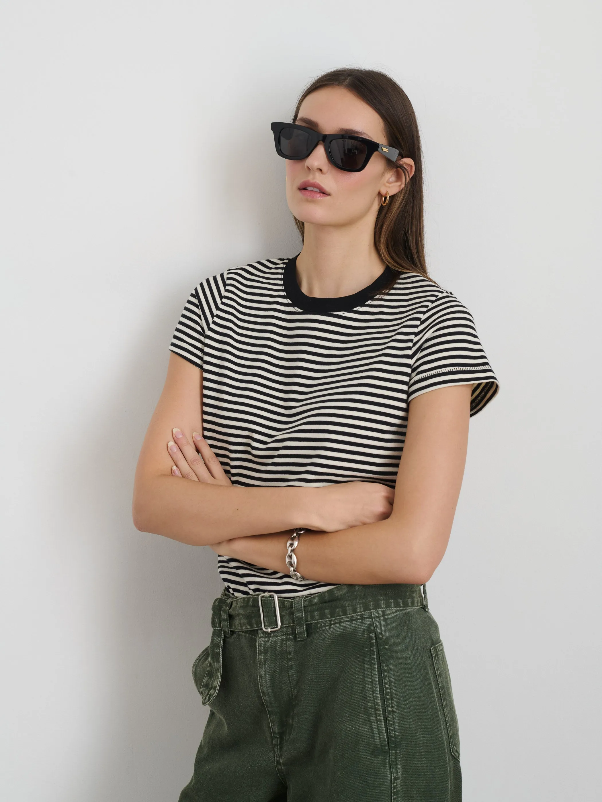 Prospect Tee in Stripe sold by Alex Mill product image thumbnail 5