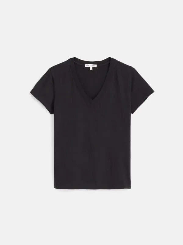 Elliott V Neck Tee in Cotton sold by Alex Mill