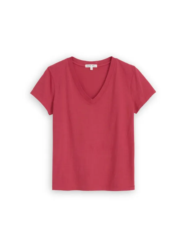 Elliott V Neck Tee in Cotton sold by Alex Mill