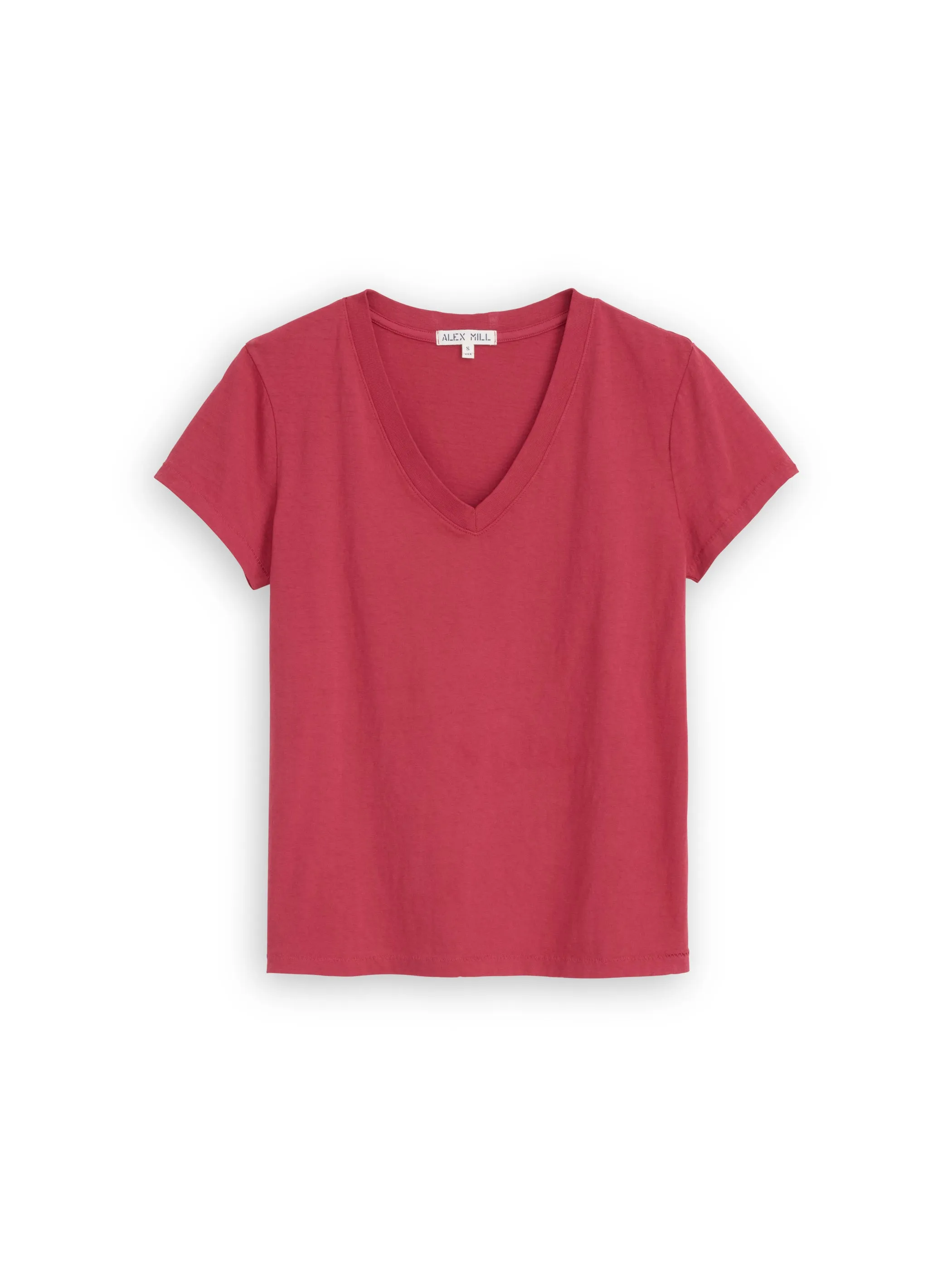 Elliott V Neck Tee in Cotton sold by Alex Mill