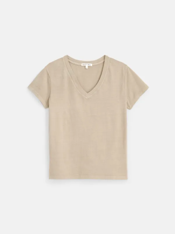 Elliott V Neck Tee in Cotton sold by Alex Mill