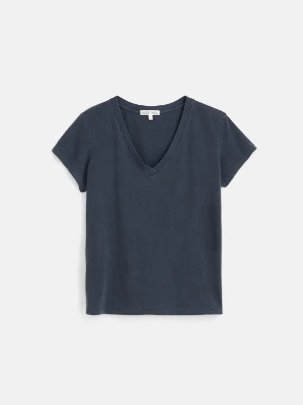 Elliott V Neck Tee in Cotton sold by Alex Mill