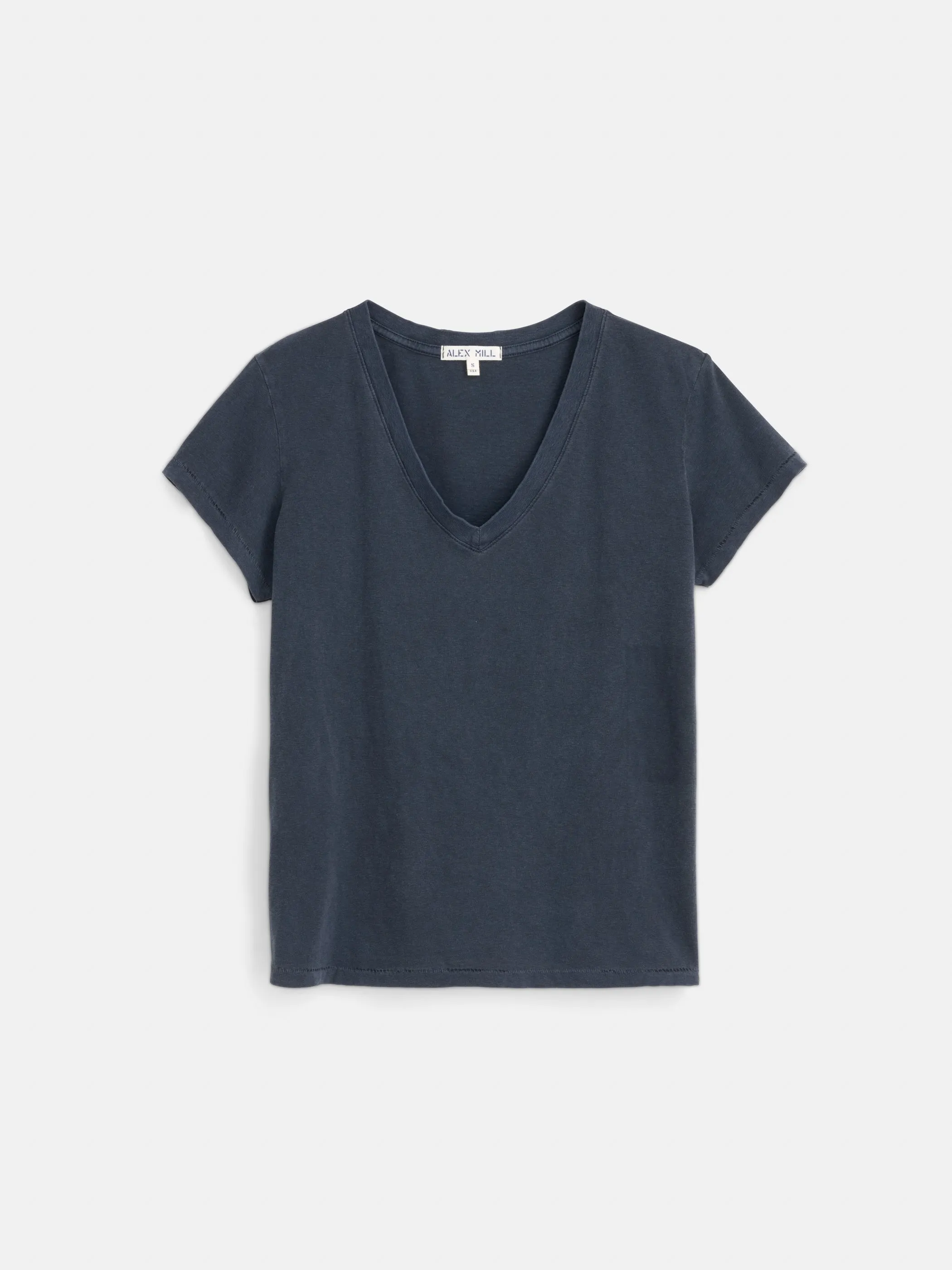Elliott V Neck Tee in Cotton sold by Alex Mill