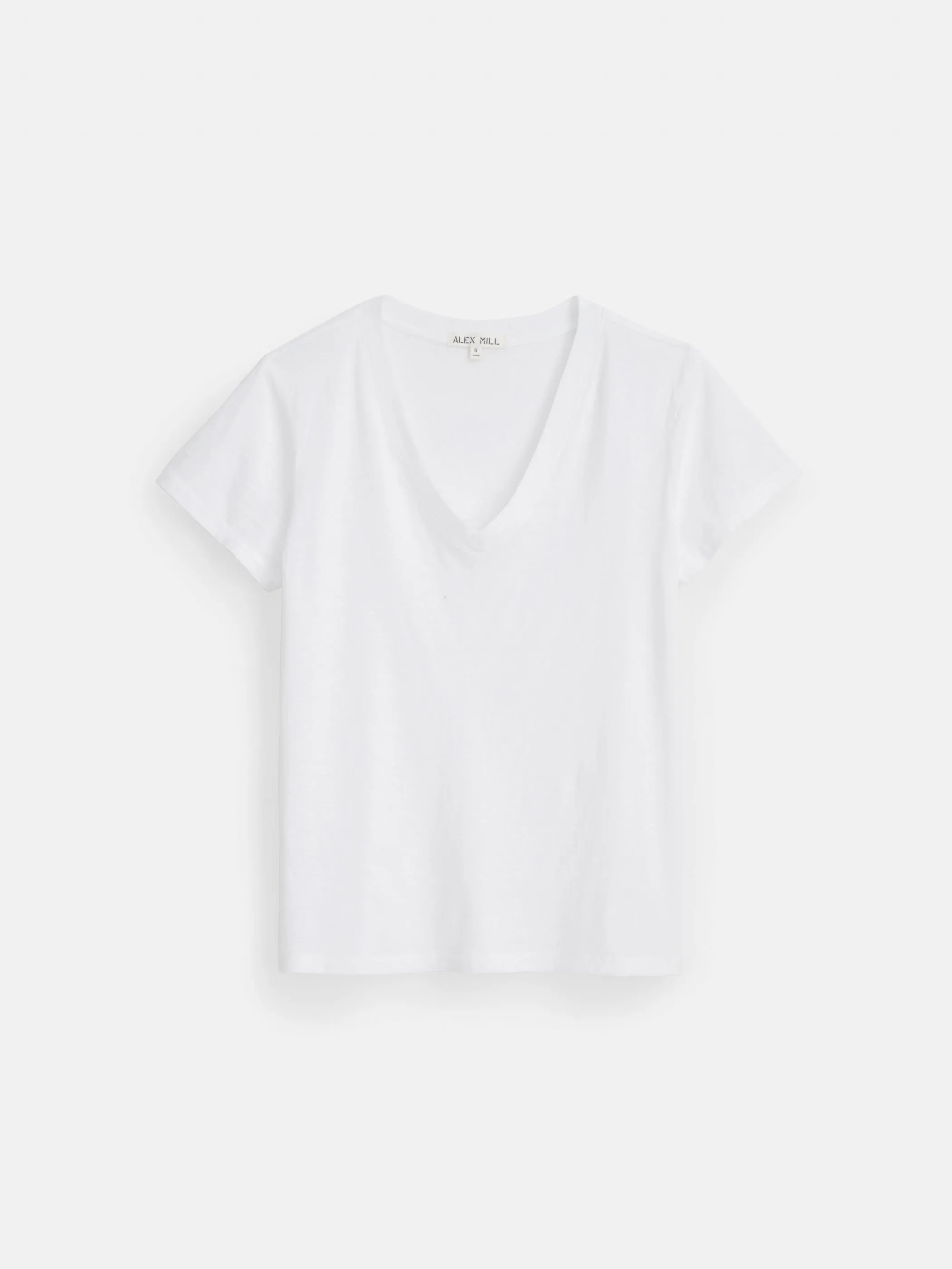 Elliott V Neck Tee in Cotton sold by Alex Mill