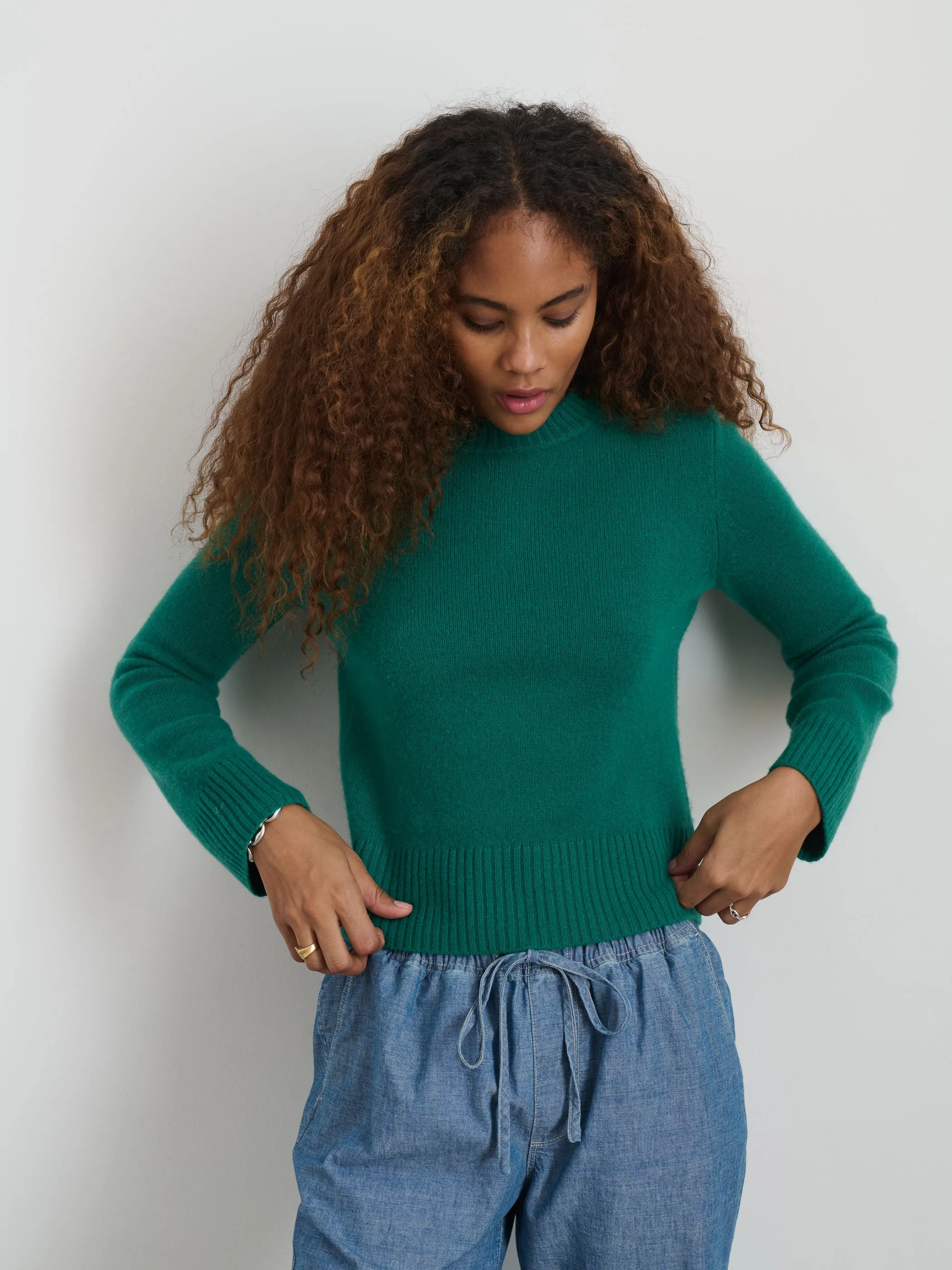 Marais Crewneck Sweater In Cashmere sold by Alex Mill product image thumbnail 3