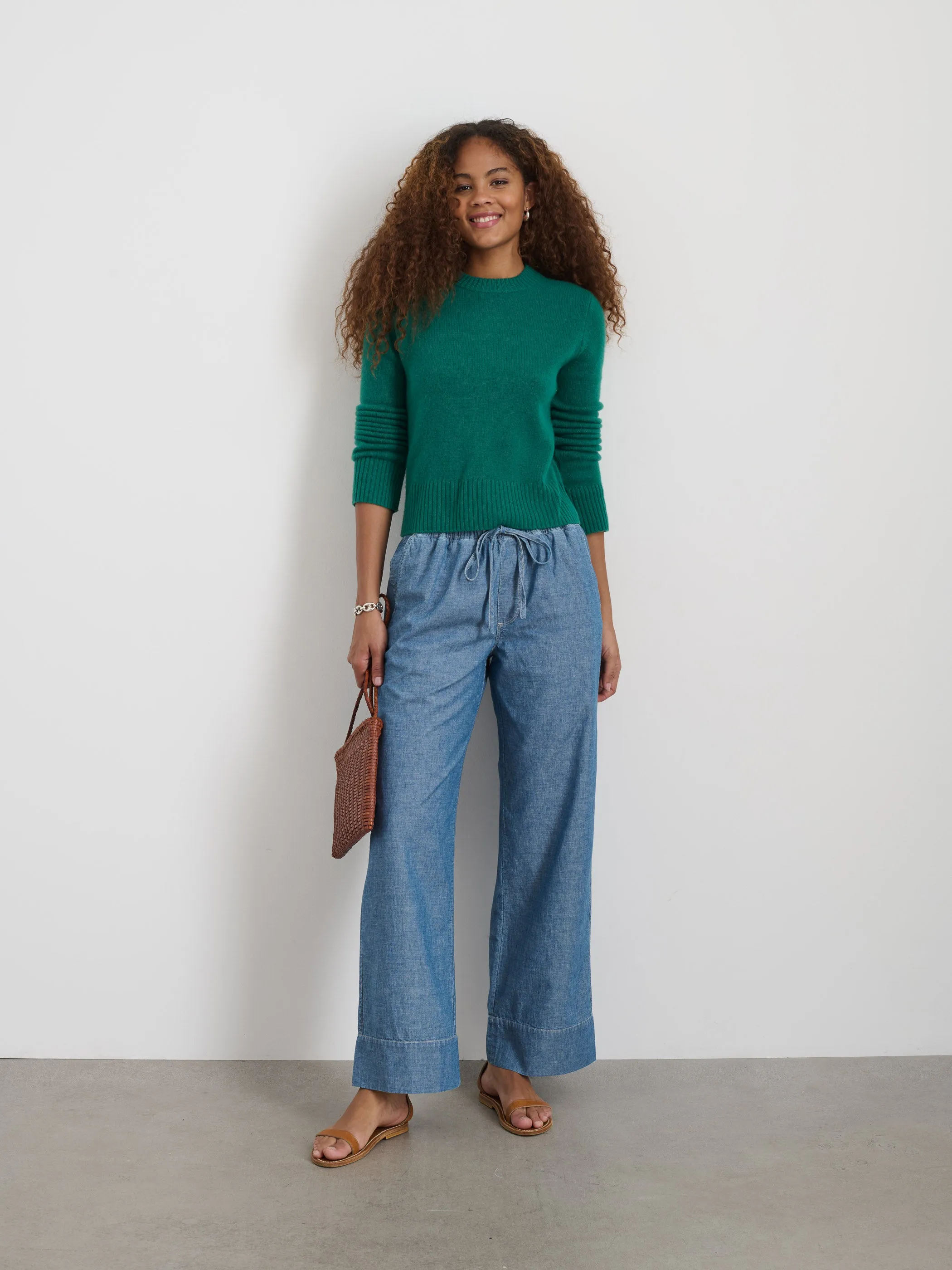 Marais Crewneck Sweater In Cashmere sold by Alex Mill product image thumbnail 2