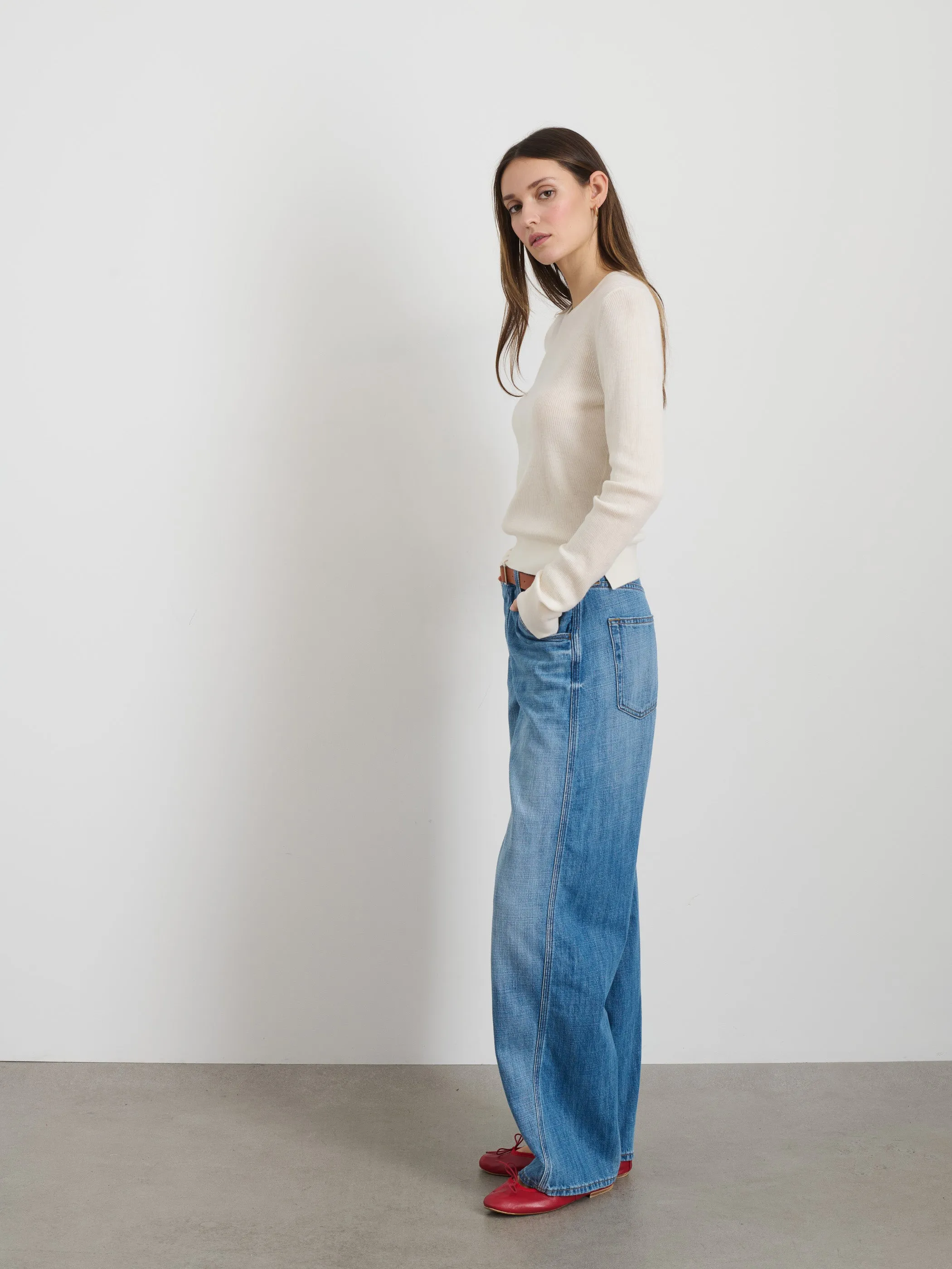 Ava Sweater Tee sold by Alex Mill product image thumbnail 4