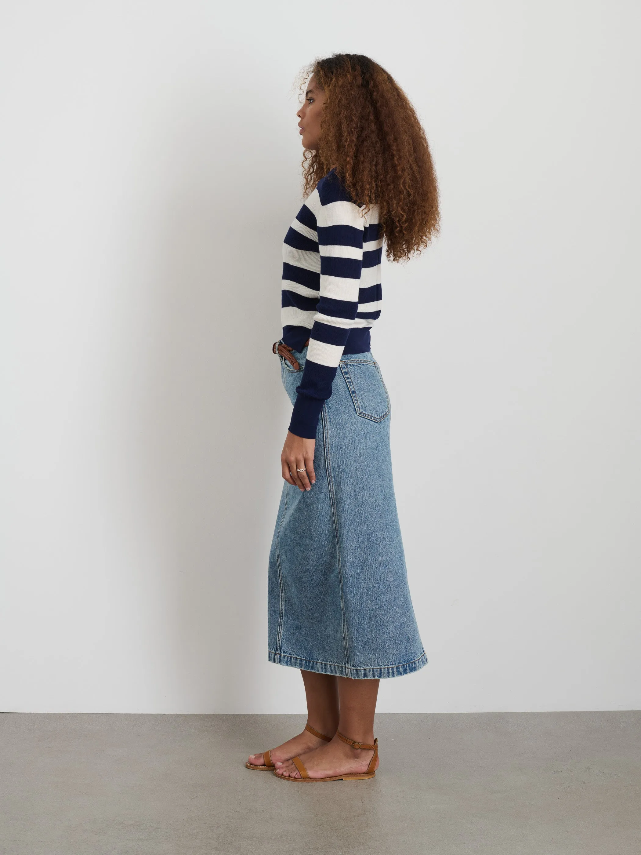 Ava Striped Sweater Tee sold by Alex Mill product image thumbnail 4