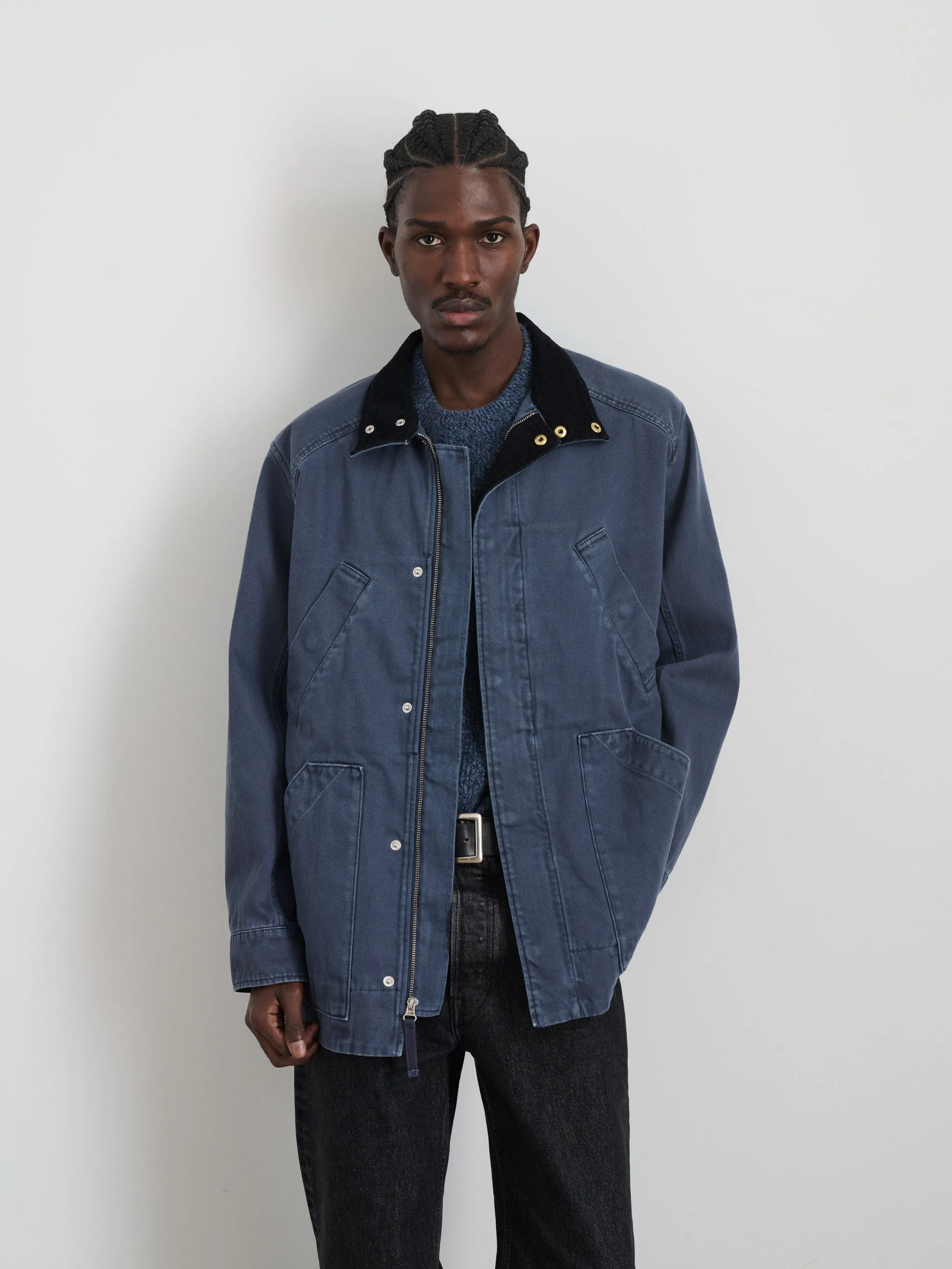 Aaron Utility Jacket in Recycled Denim sold by Alex Mill product image thumbnail 3