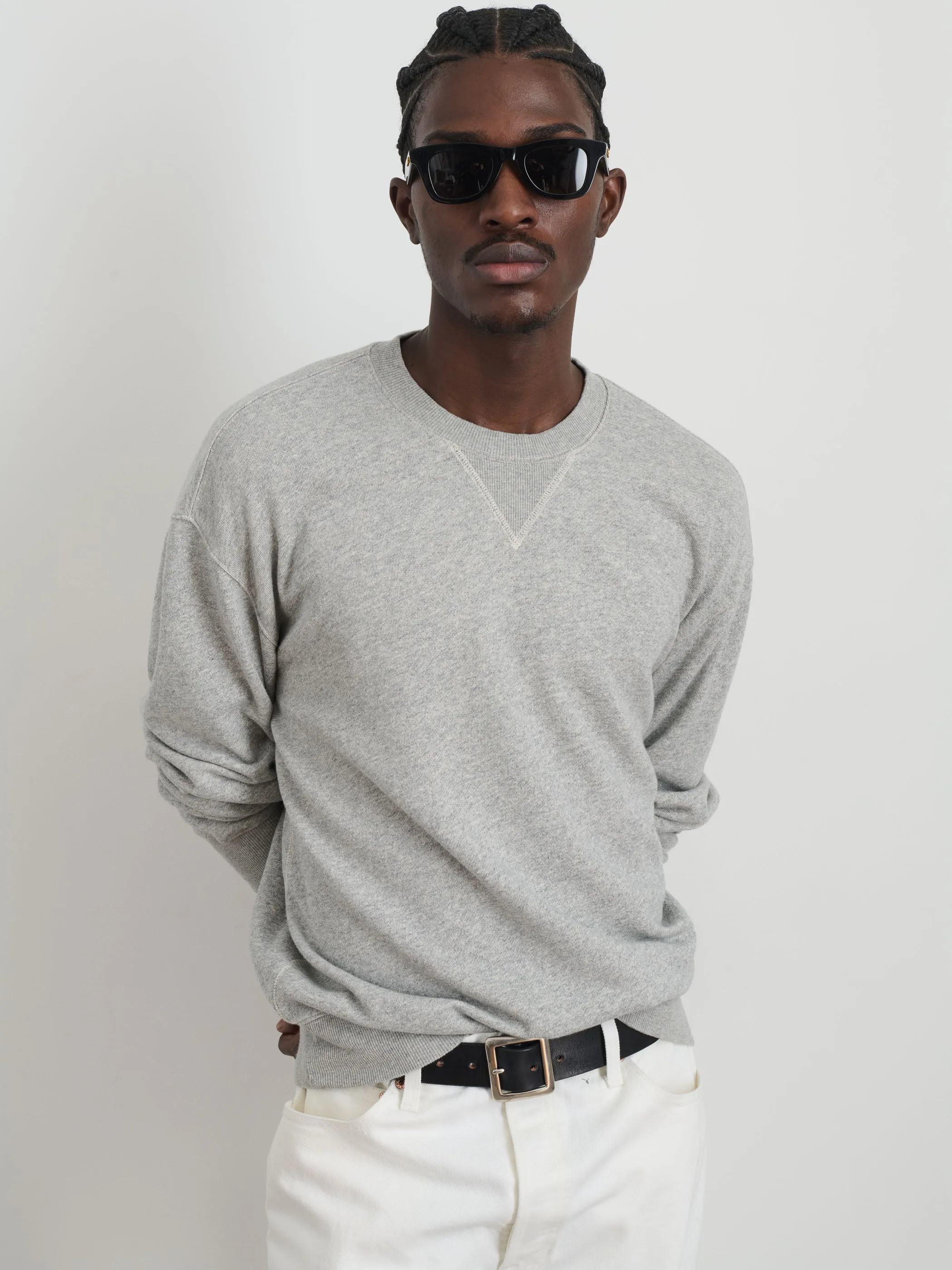 Marlon Sweatshirt in Lightweight Cotton Terry sold by Alex Mill product image thumbnail 3