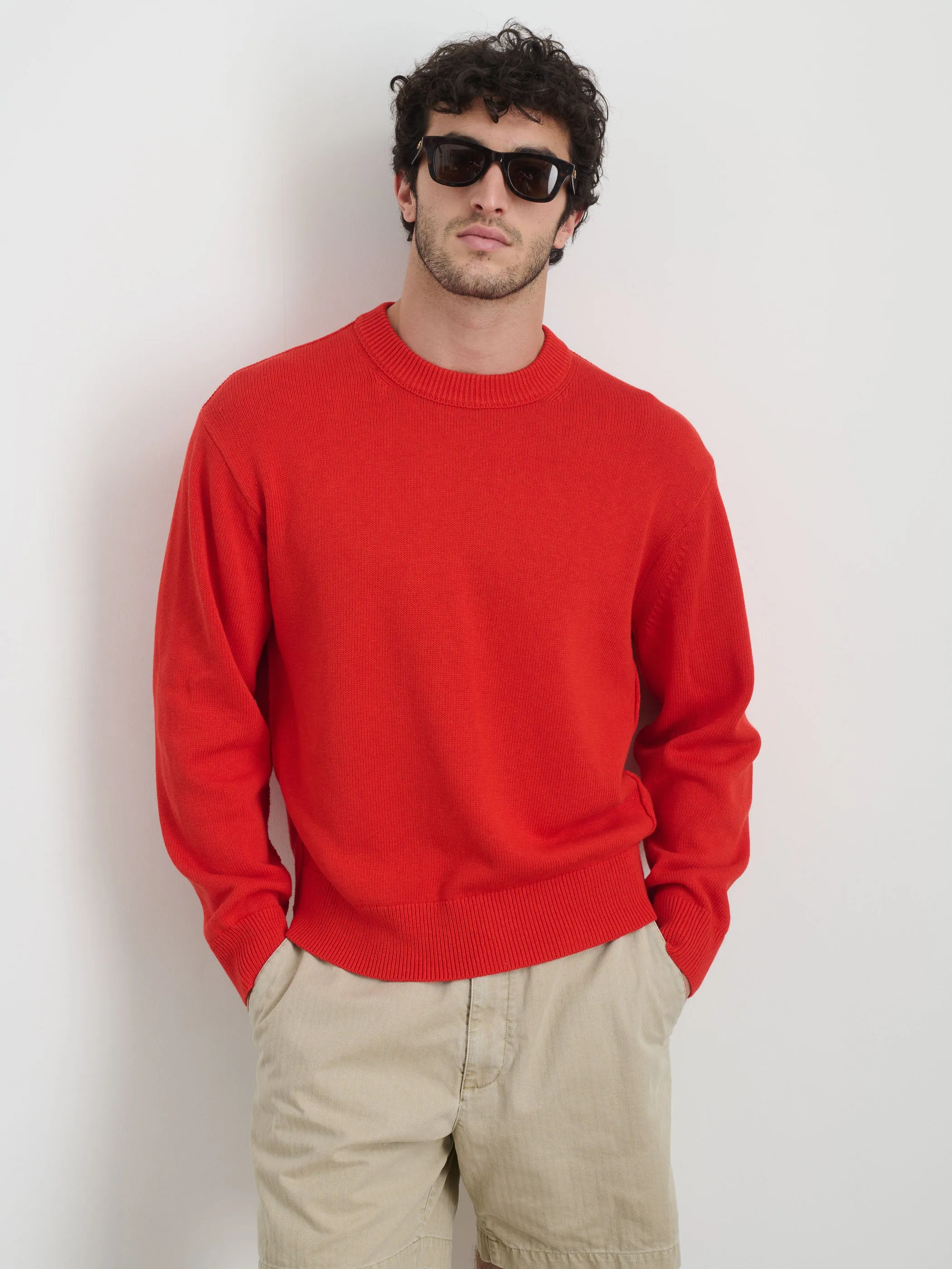 Gabriel Crewneck Sweater In Cotton Linen sold by Alex Mill product image thumbnail 3