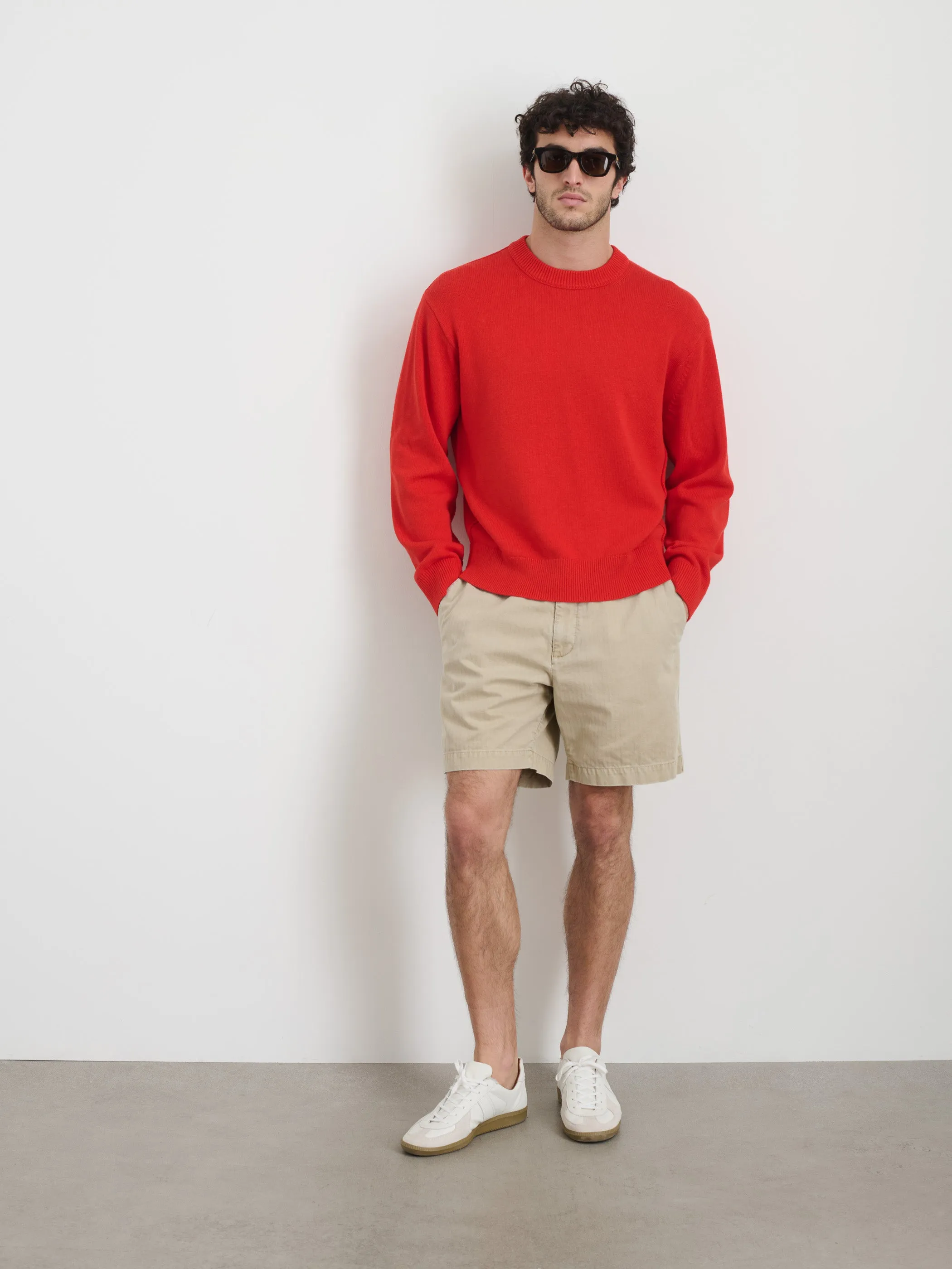 Gabriel Crewneck Sweater In Cotton Linen sold by Alex Mill product image thumbnail 2