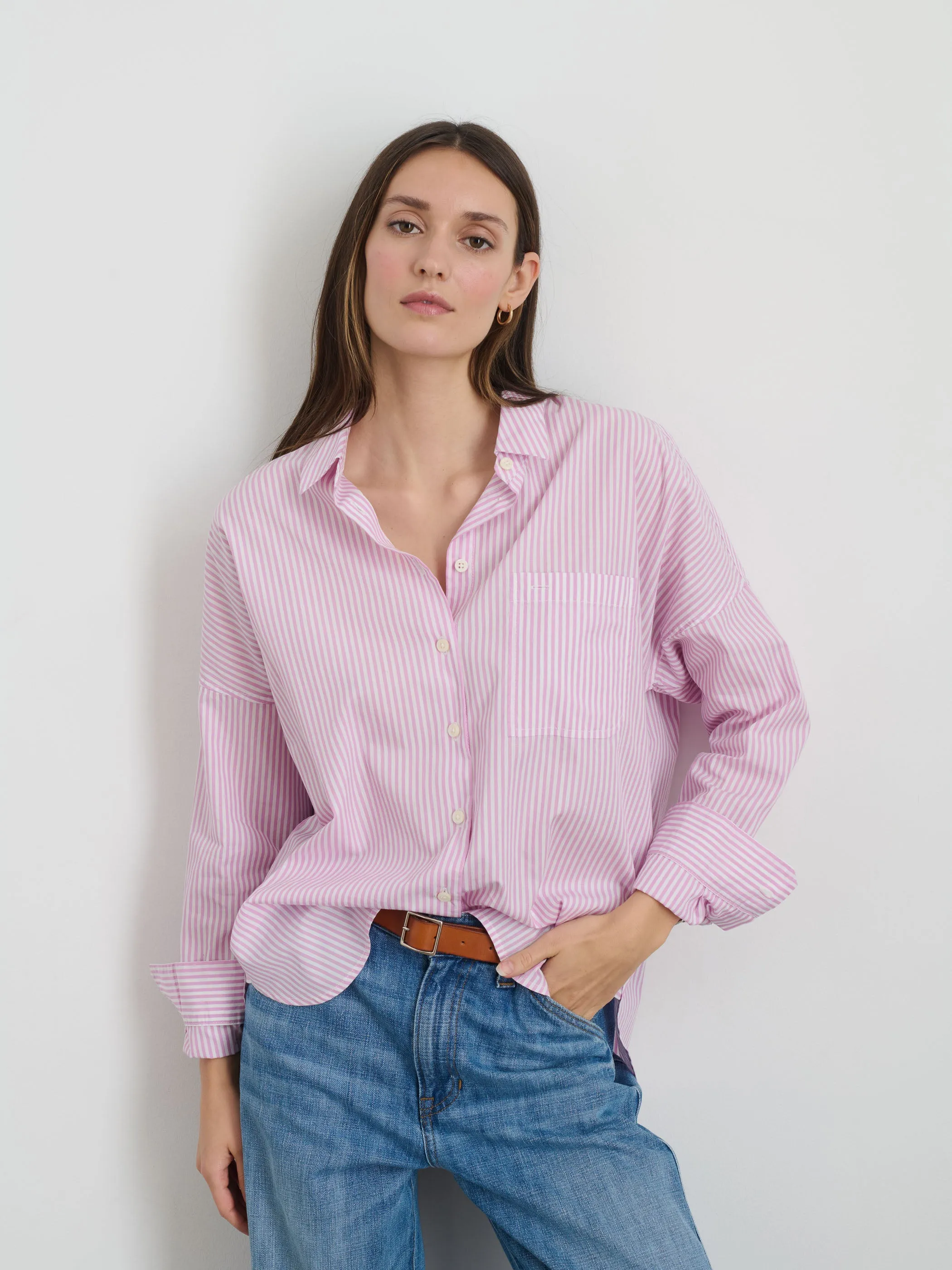 Jo Shirt in Stripe sold by Alex Mill product image thumbnail 3