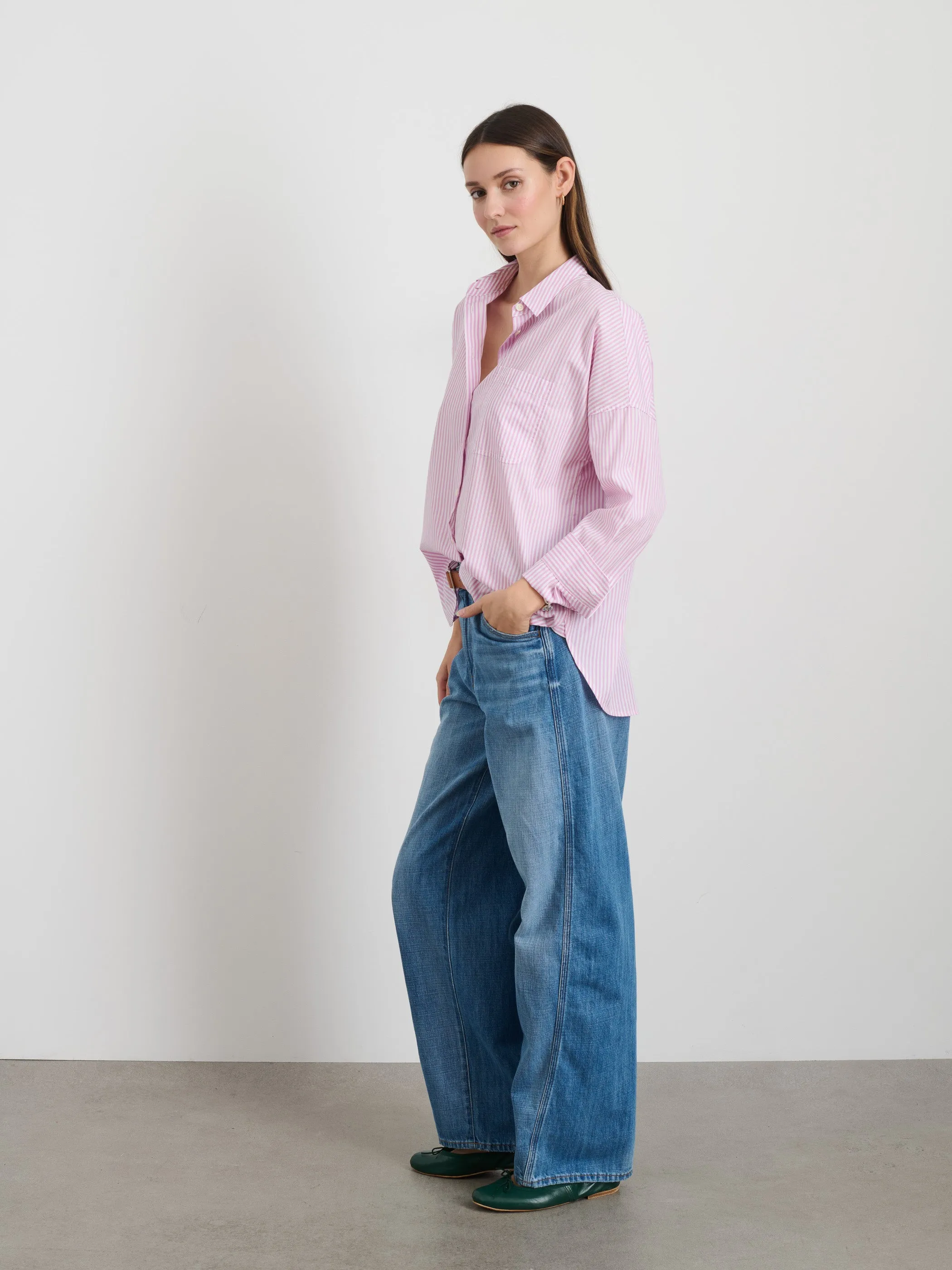 Jo Shirt in Stripe sold by Alex Mill product image thumbnail 4