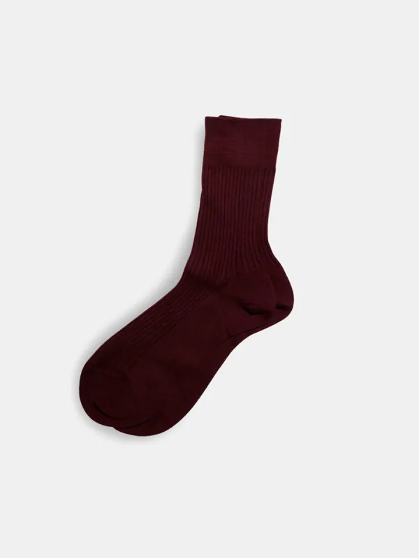 Maria La Rosa Bio Cotton Ribbed Socks sold by Alex Mill
