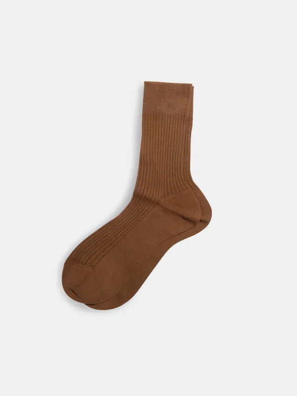 Maria La Rosa Bio Cotton Ribbed Socks sold by Alex Mill