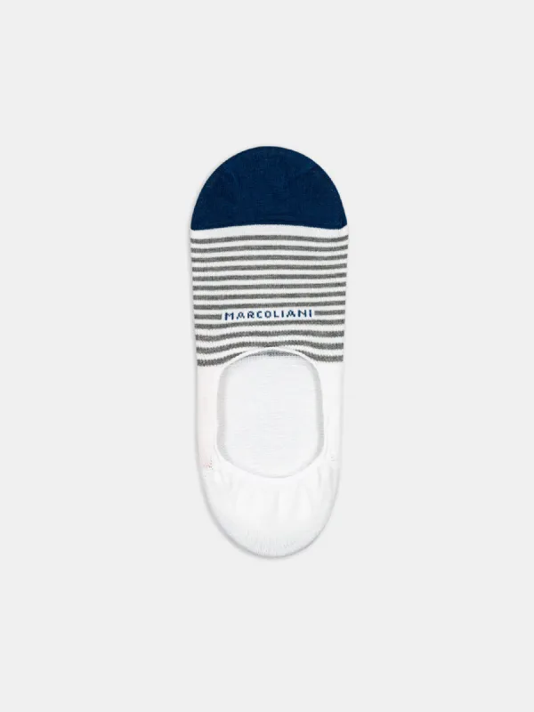 Marcoliani Stripe Invisible Sock sold by Alex Mill