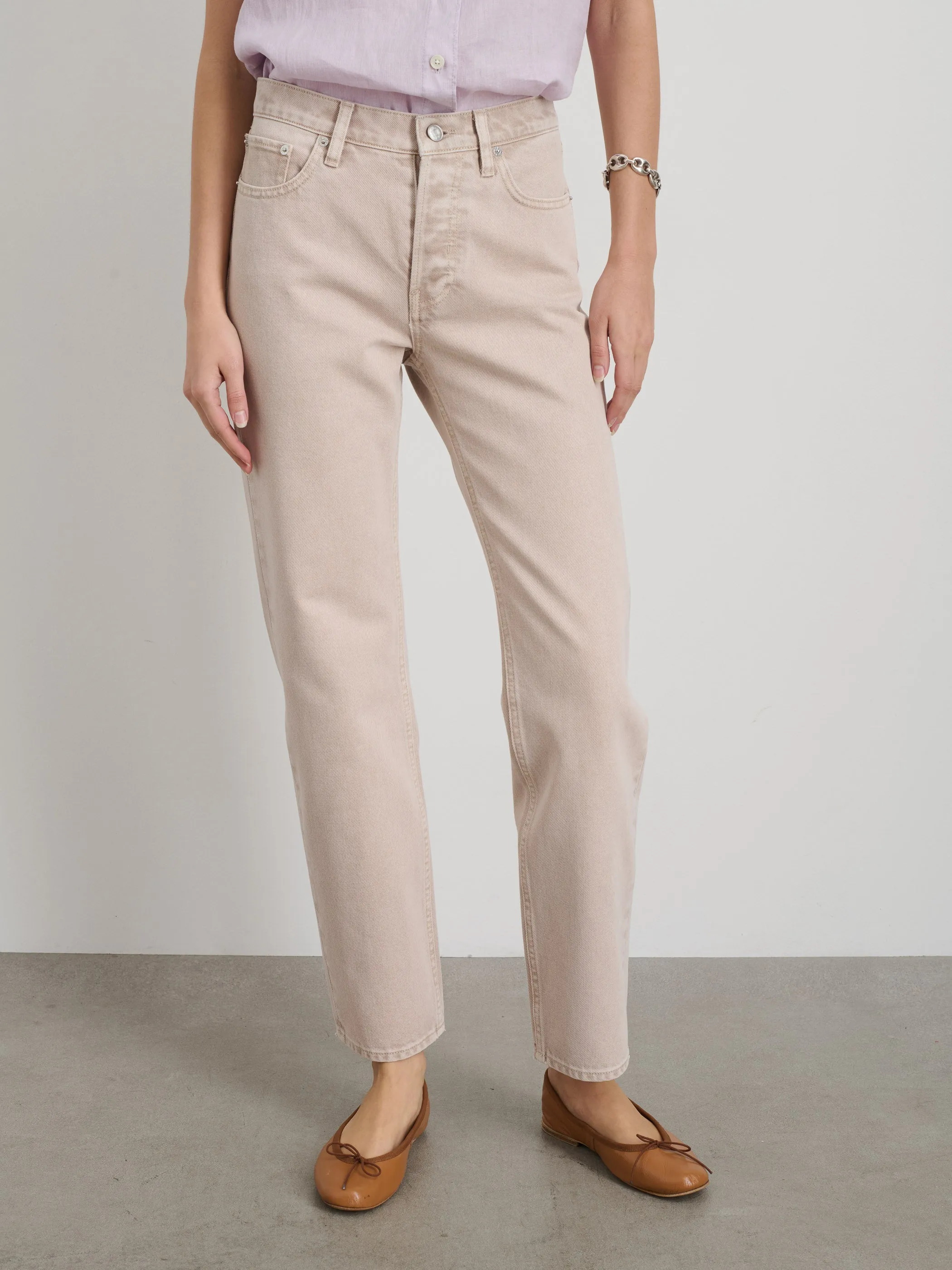 Jane Mid Rise Straight Jean sold by Alex Mill product image thumbnail 4
