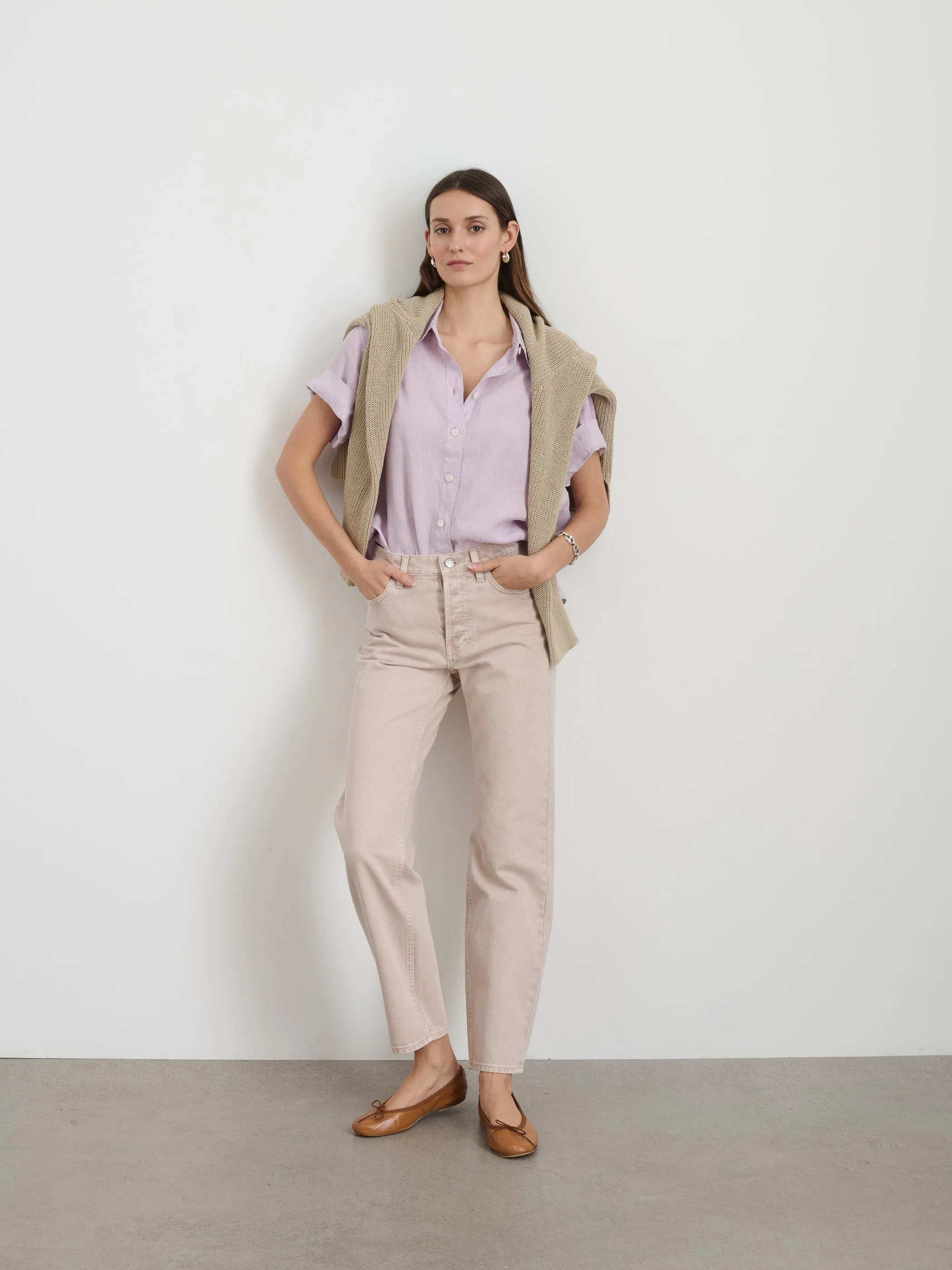 Jane Mid Rise Straight Jean sold by Alex Mill product image thumbnail 3