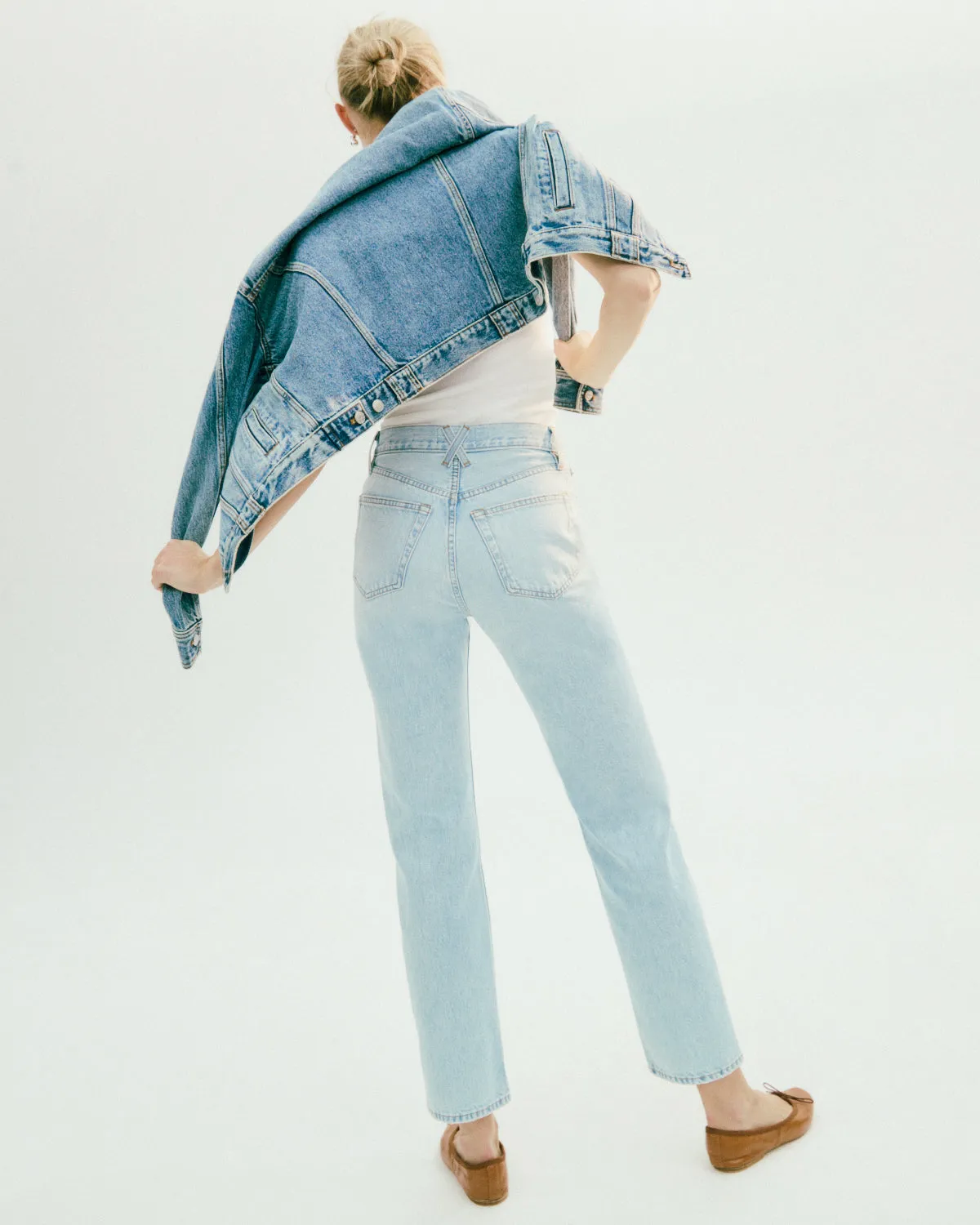 Jane Mid Rise Straight Jean sold by Alex Mill product image thumbnail 5