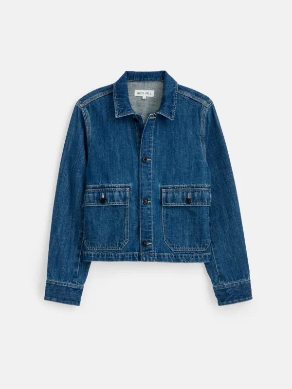 Marfa Work Jacket in Denim sold by Alex Mill