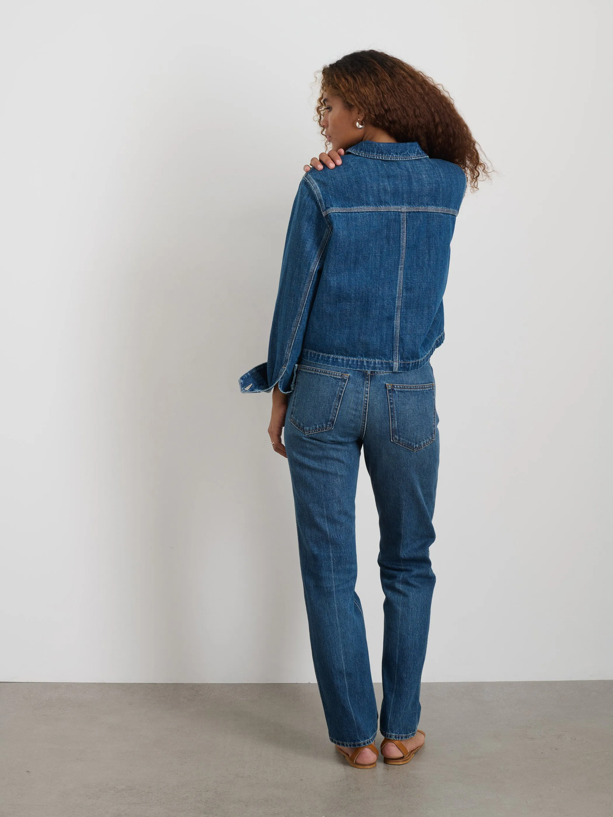 Marfa Work Jacket in Denim sold by Alex Mill product image thumbnail 5