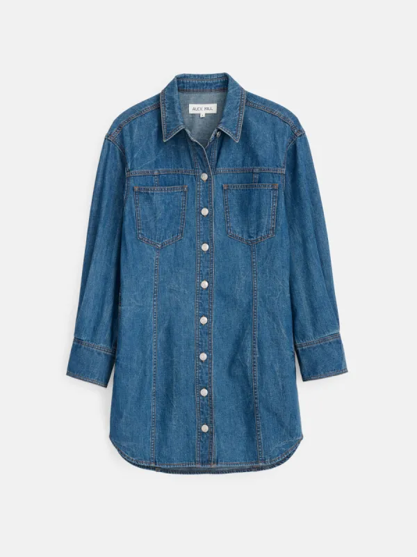 Marissa Shirtdress in Light Weight Denim sold by Alex Mill