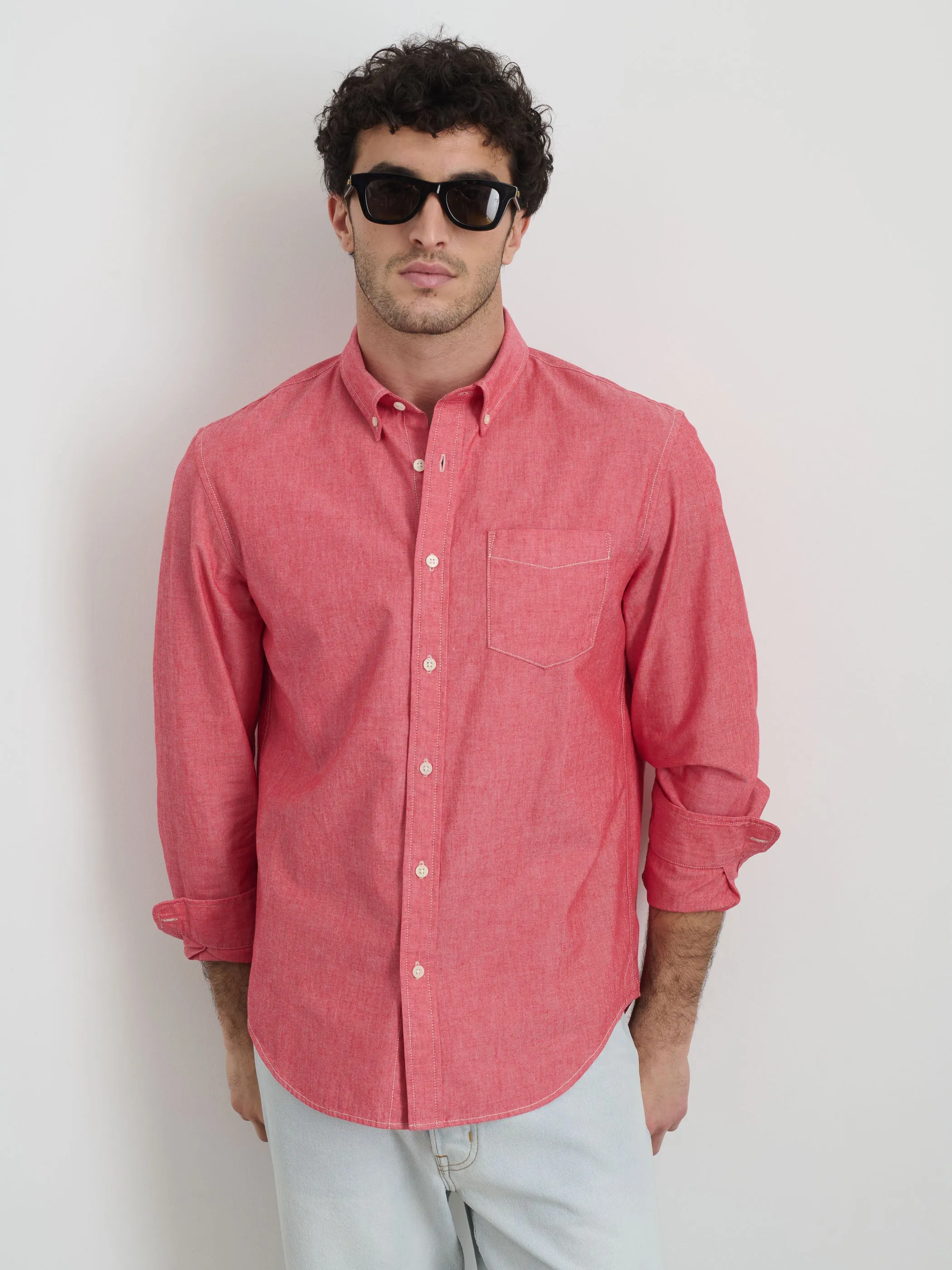 Mill Shirt in Washed Chambray sold by Alex Mill product image thumbnail 3