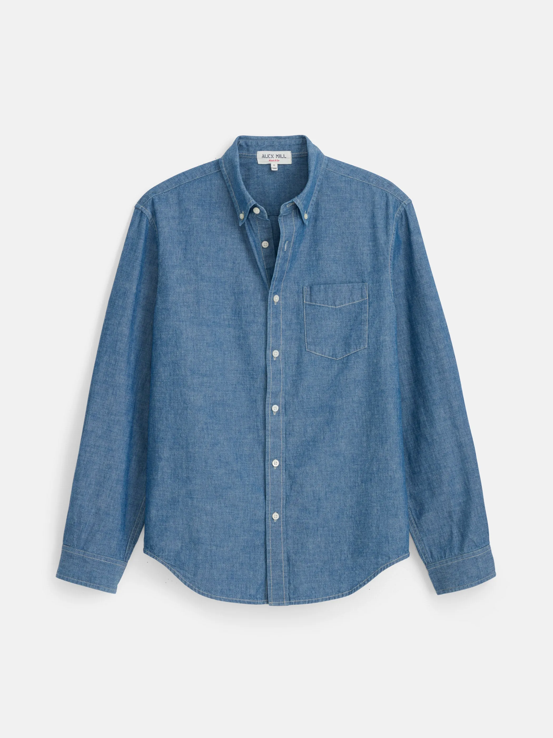 Mill Shirt in Washed Chambray sold by Alex Mill