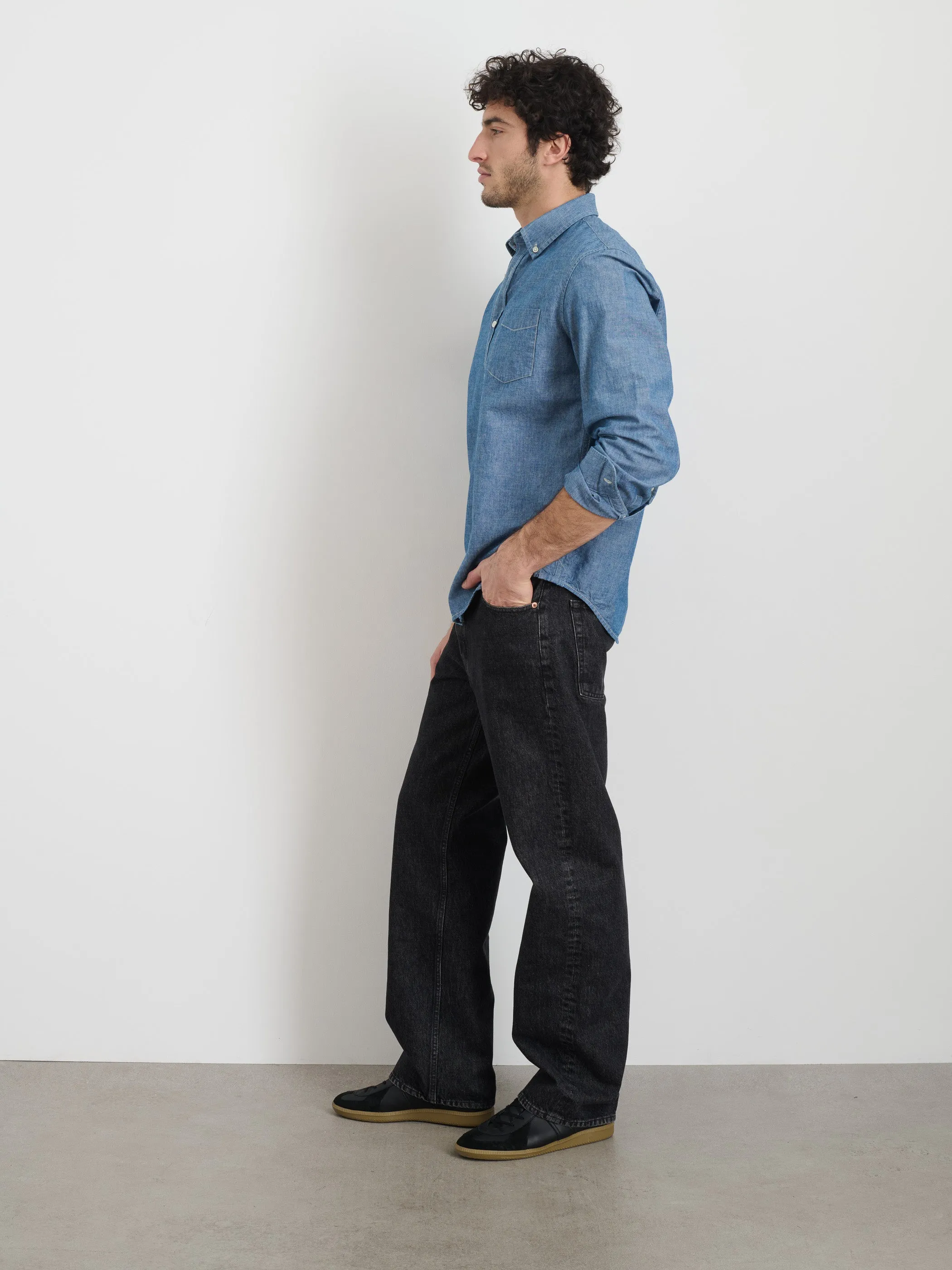 Mill Shirt in Washed Chambray sold by Alex Mill product image thumbnail 4