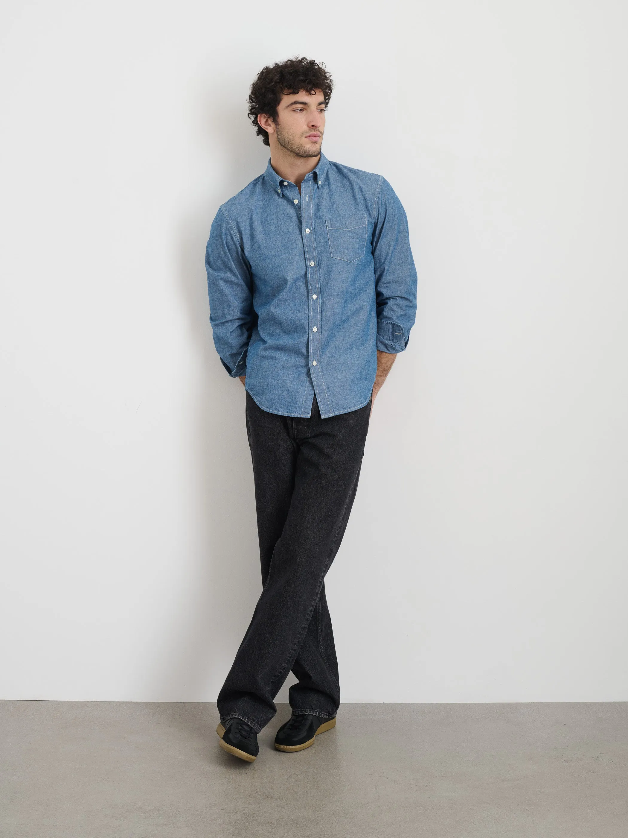 Mill Shirt in Washed Chambray sold by Alex Mill product image thumbnail 2