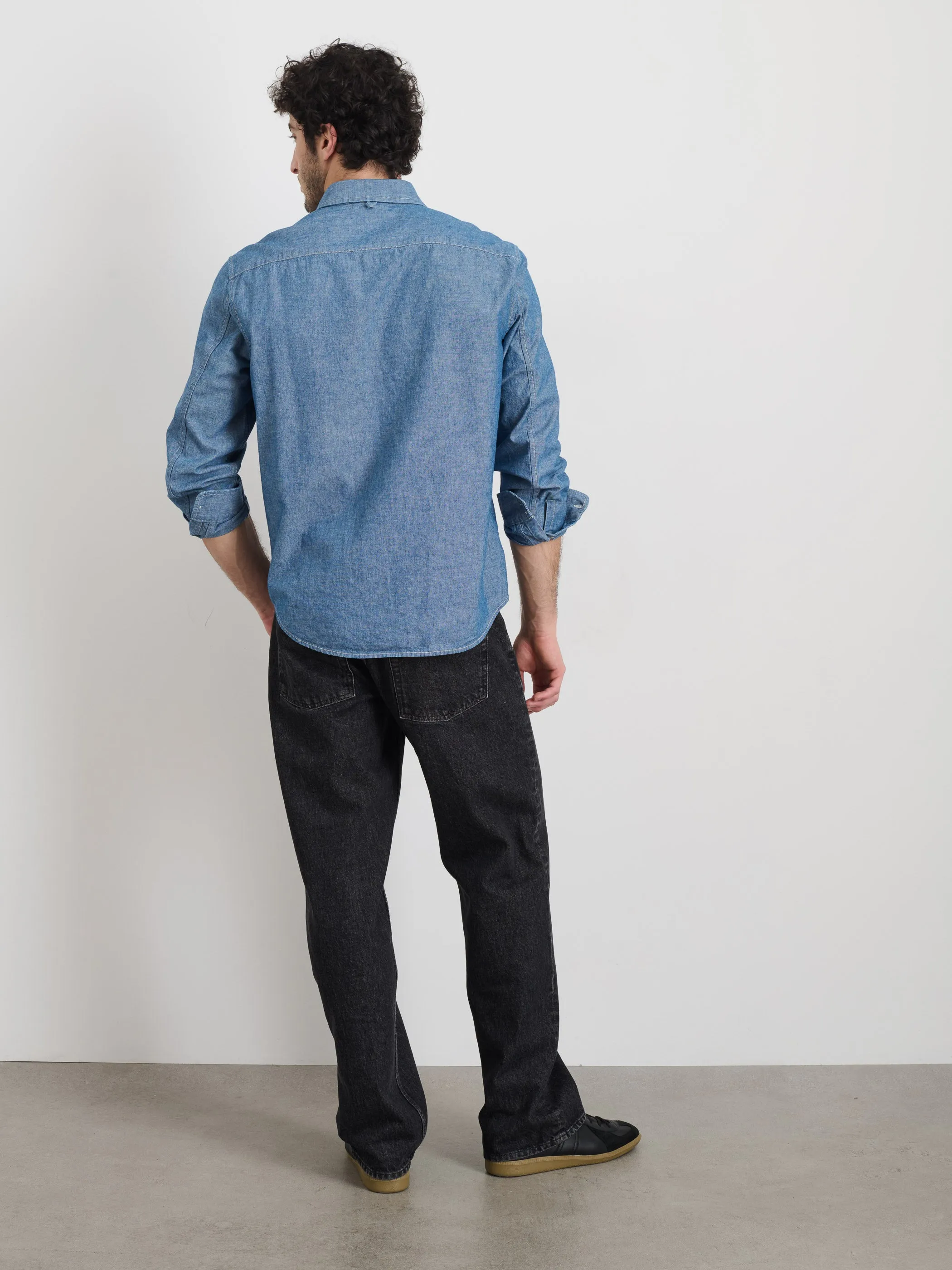 Mill Shirt in Washed Chambray sold by Alex Mill product image thumbnail 5