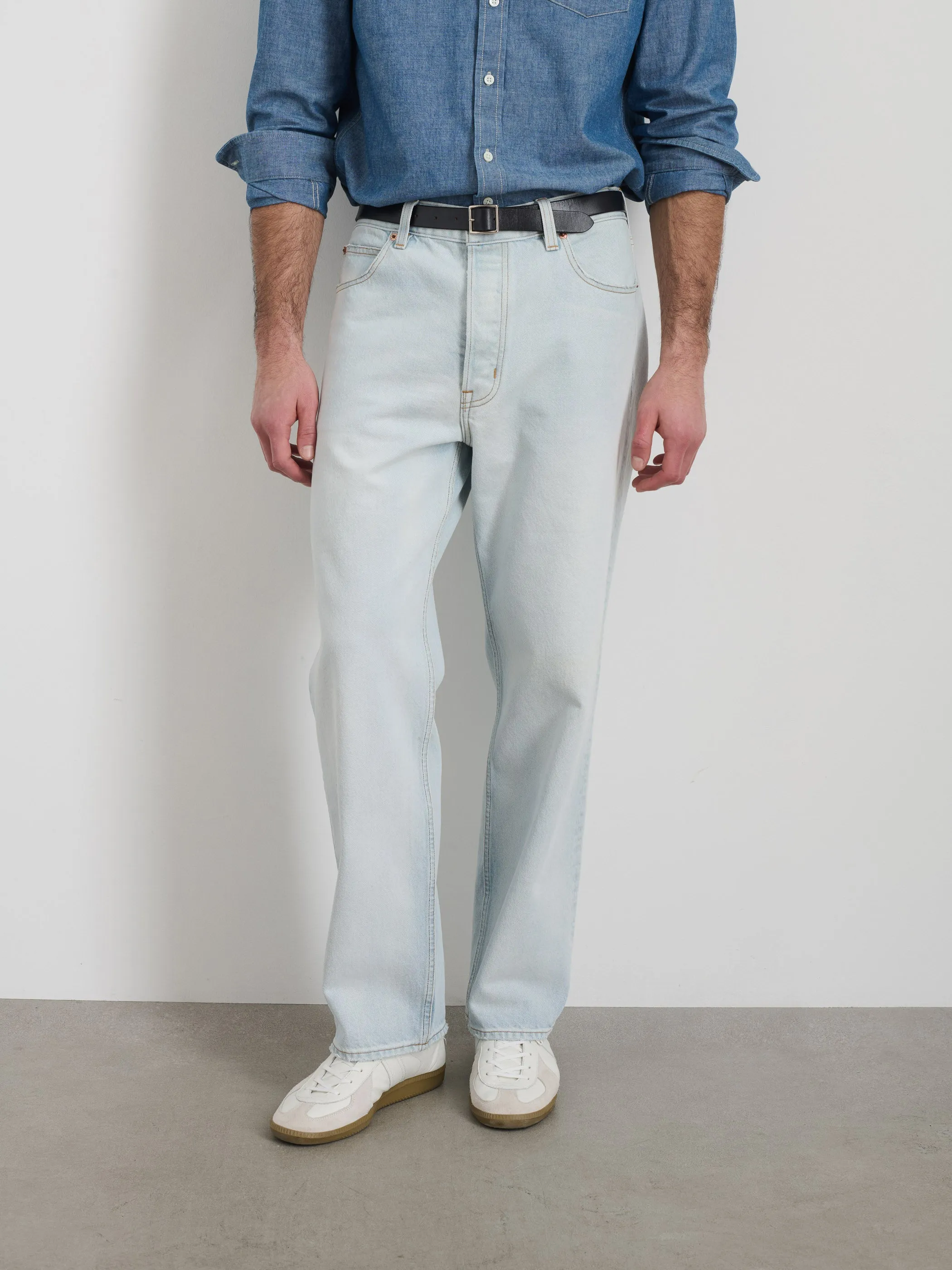 AM Relaxed Straight 5 Pocket Jean sold by Alex Mill product image thumbnail 3