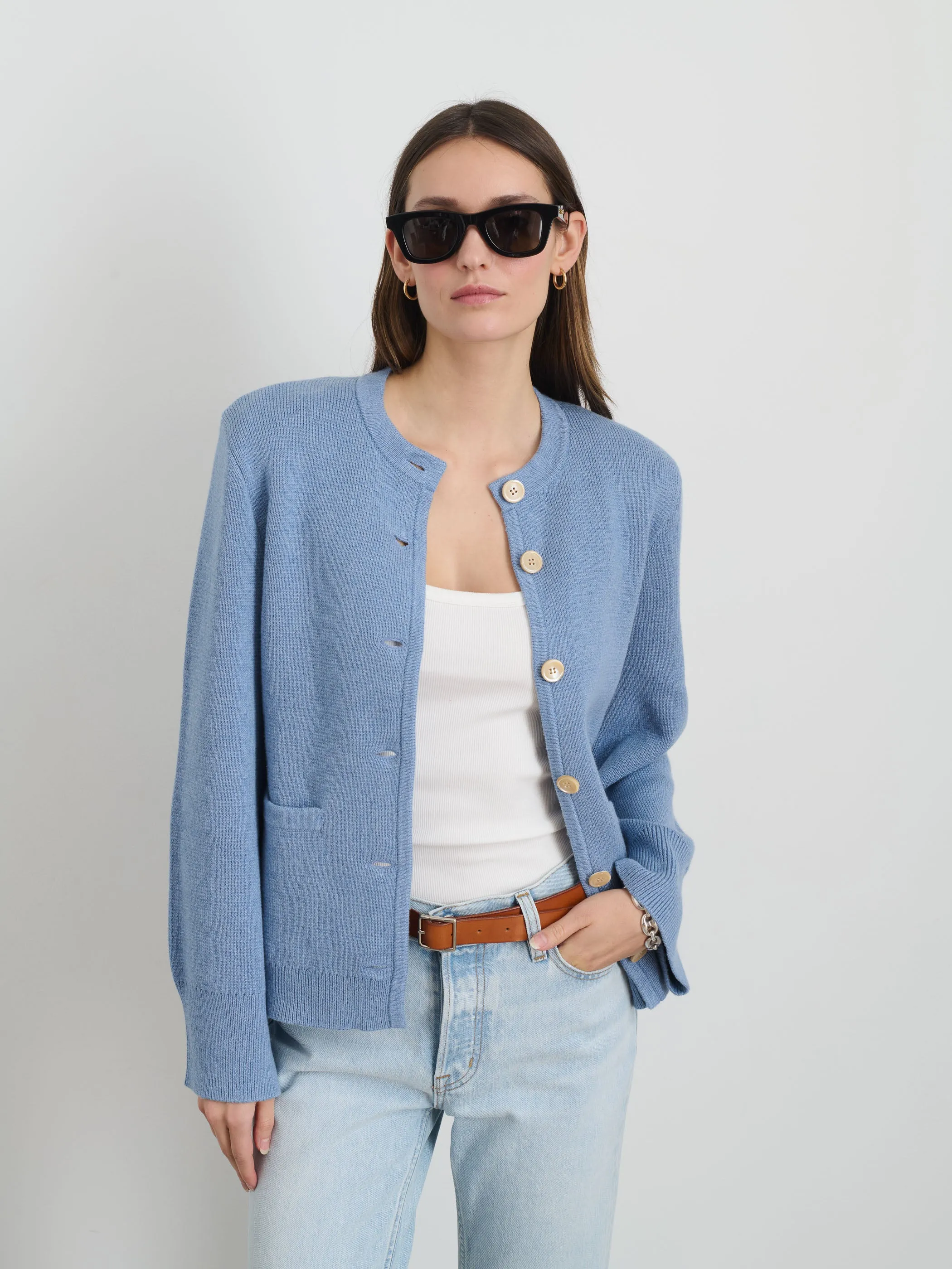 Provence Sweater Jacket In Cotton Cashmere sold by Alex Mill product image thumbnail 2