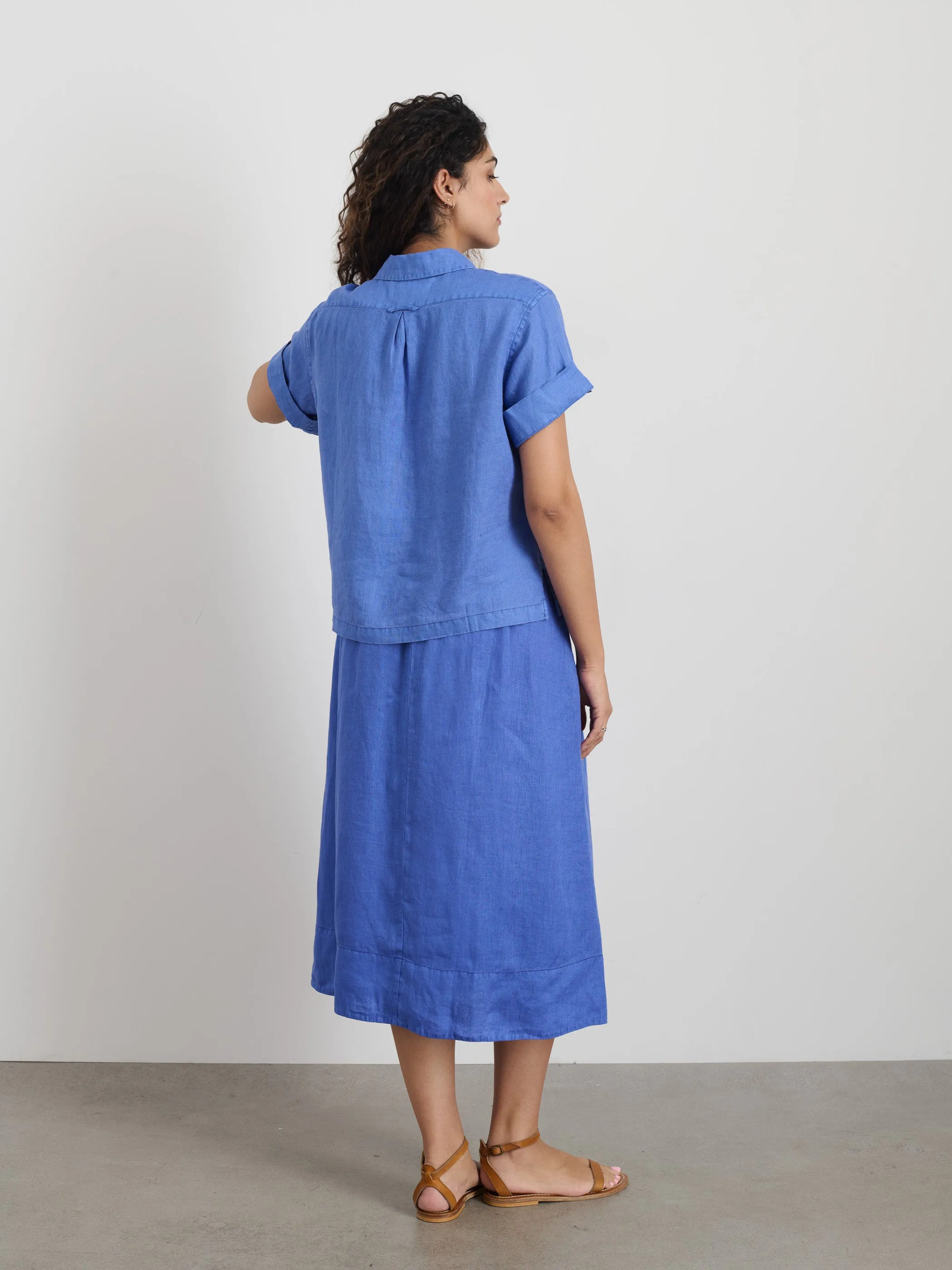 Maddie Shirt In Linen sold by Alex Mill product image thumbnail 5