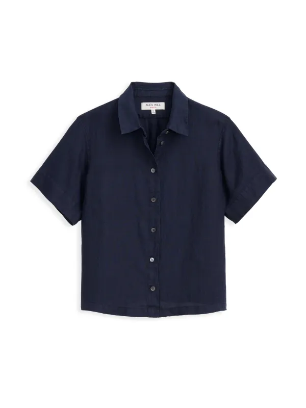 Maddie Shirt In Linen sold by Alex Mill