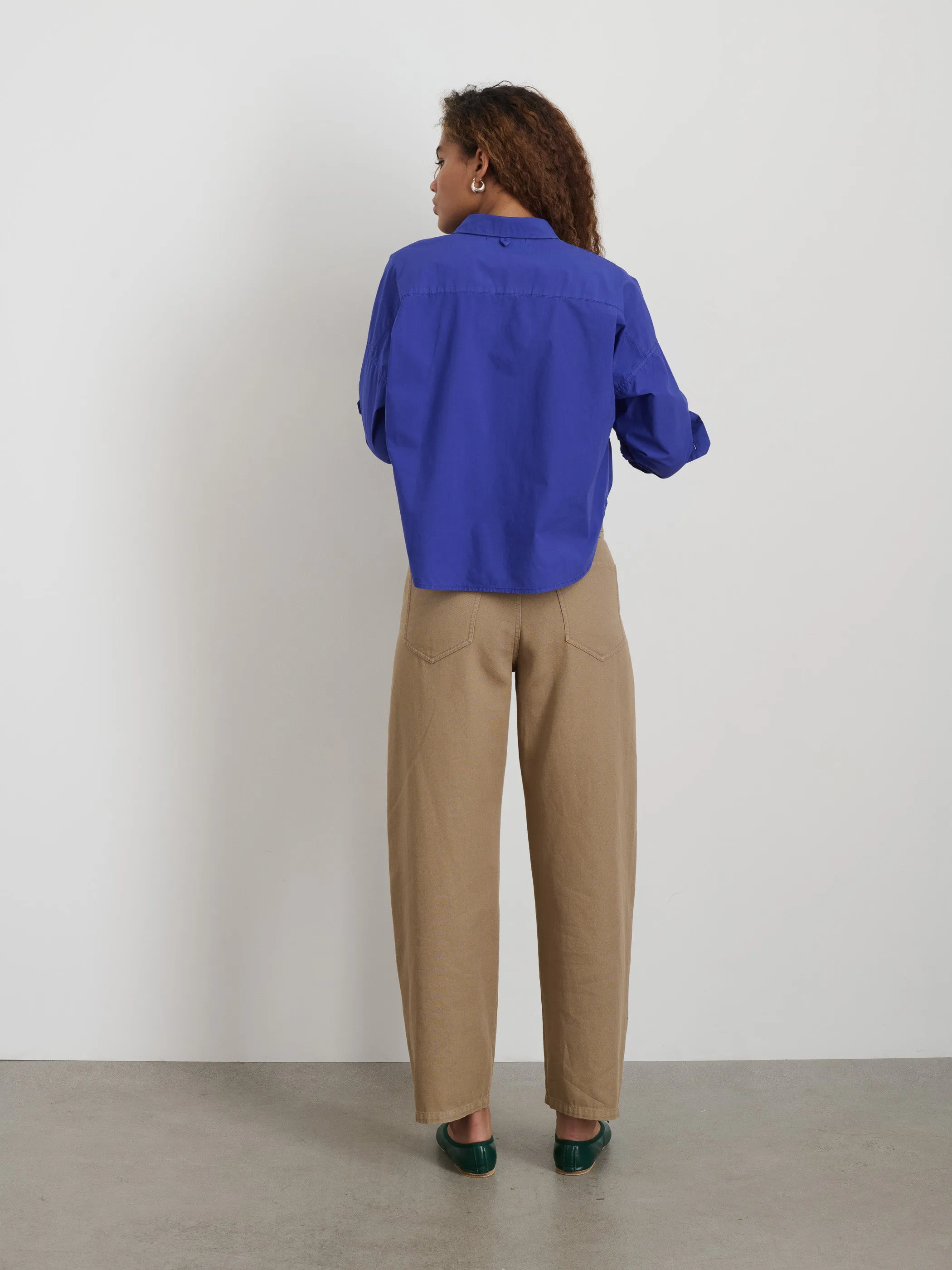 Cropped Jo Shirt in Cotton Poplin sold by Alex Mill product image thumbnail 5