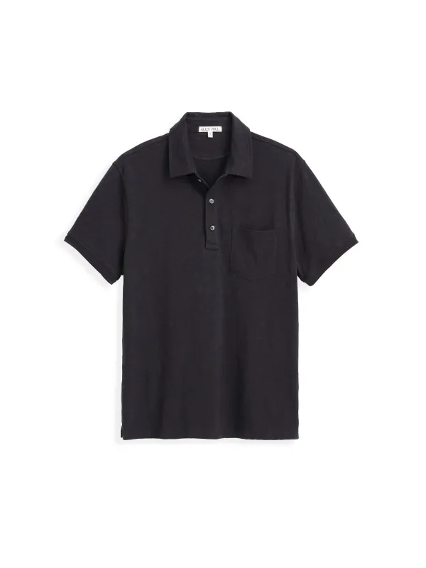 Standard Polo in Slub Cotton sold by Alex Mill