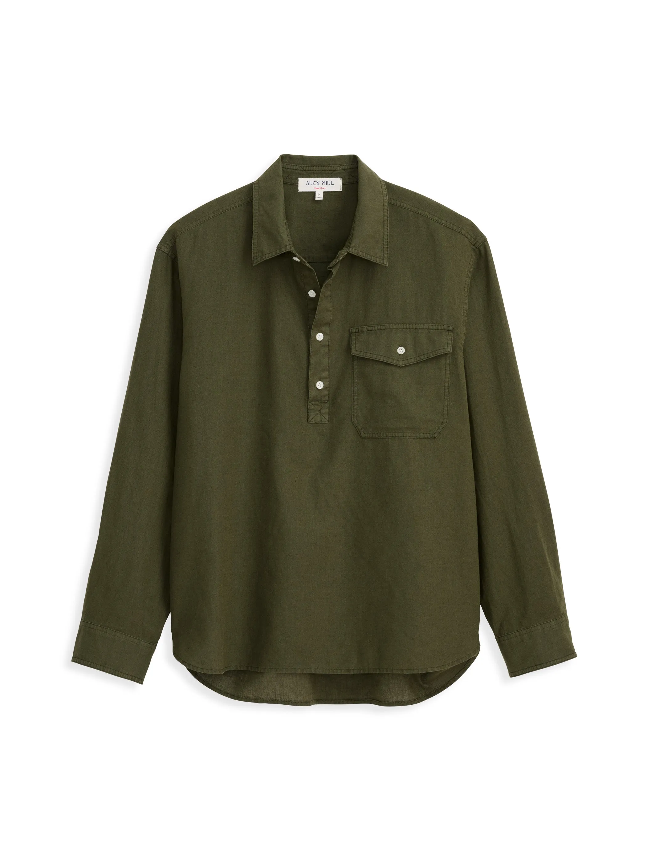 Carter Popover In Cotton Linen sold by Alex Mill