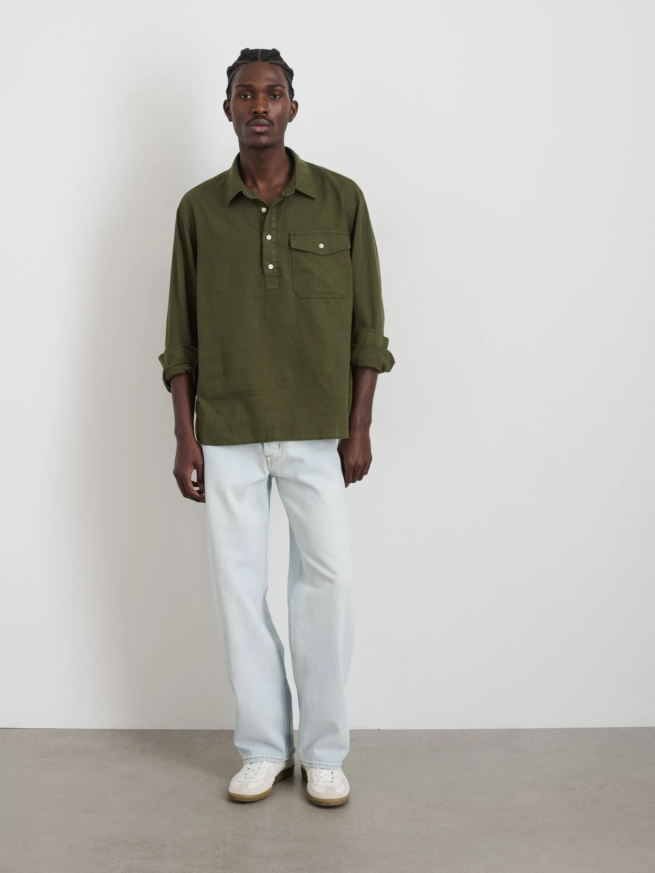 Carter Popover In Cotton Linen sold by Alex Mill product image thumbnail 3