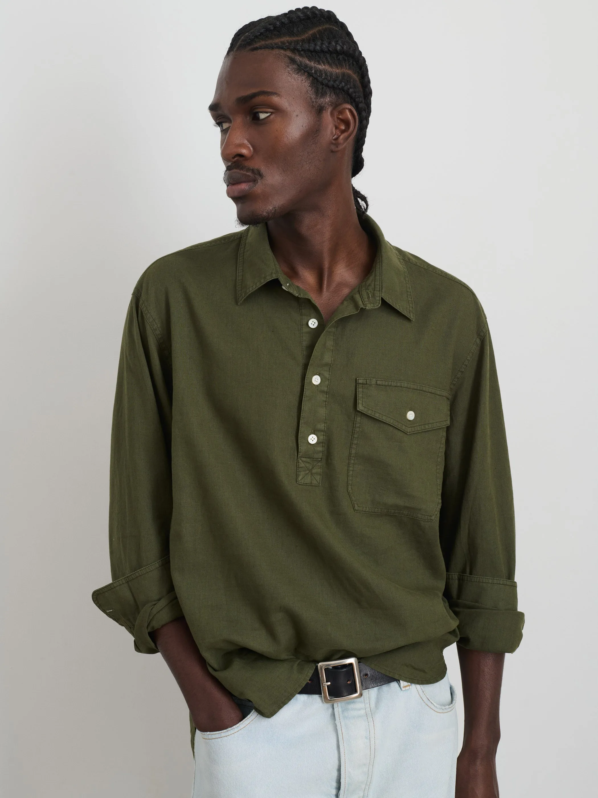 Carter Popover In Cotton Linen sold by Alex Mill product image thumbnail 2