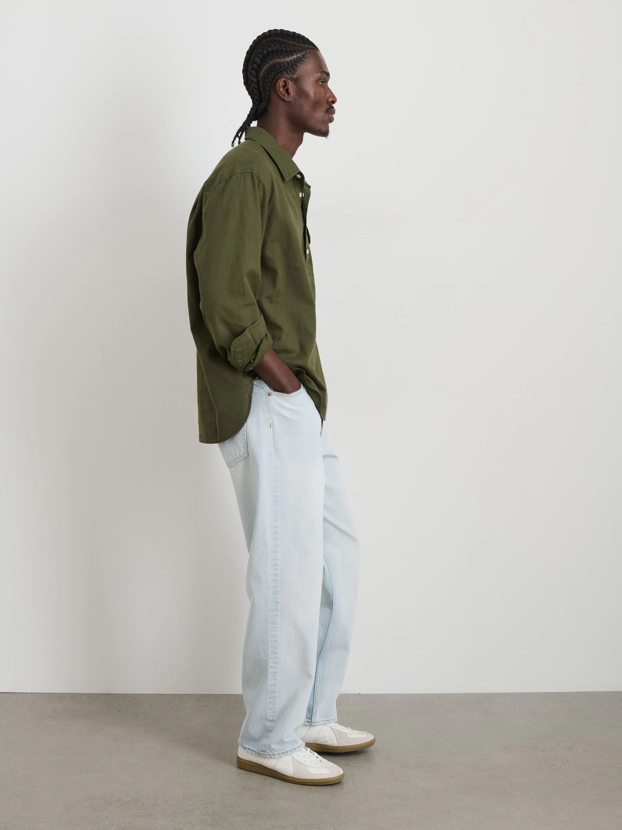 Carter Popover In Cotton Linen sold by Alex Mill product image thumbnail 4