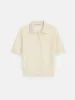 Ava Short Sleeve Polo in Extrafine Merino Wool sold by Alex Mill