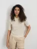 Ava Short Sleeve Polo in Extrafine Merino Wool sold by Alex Mill